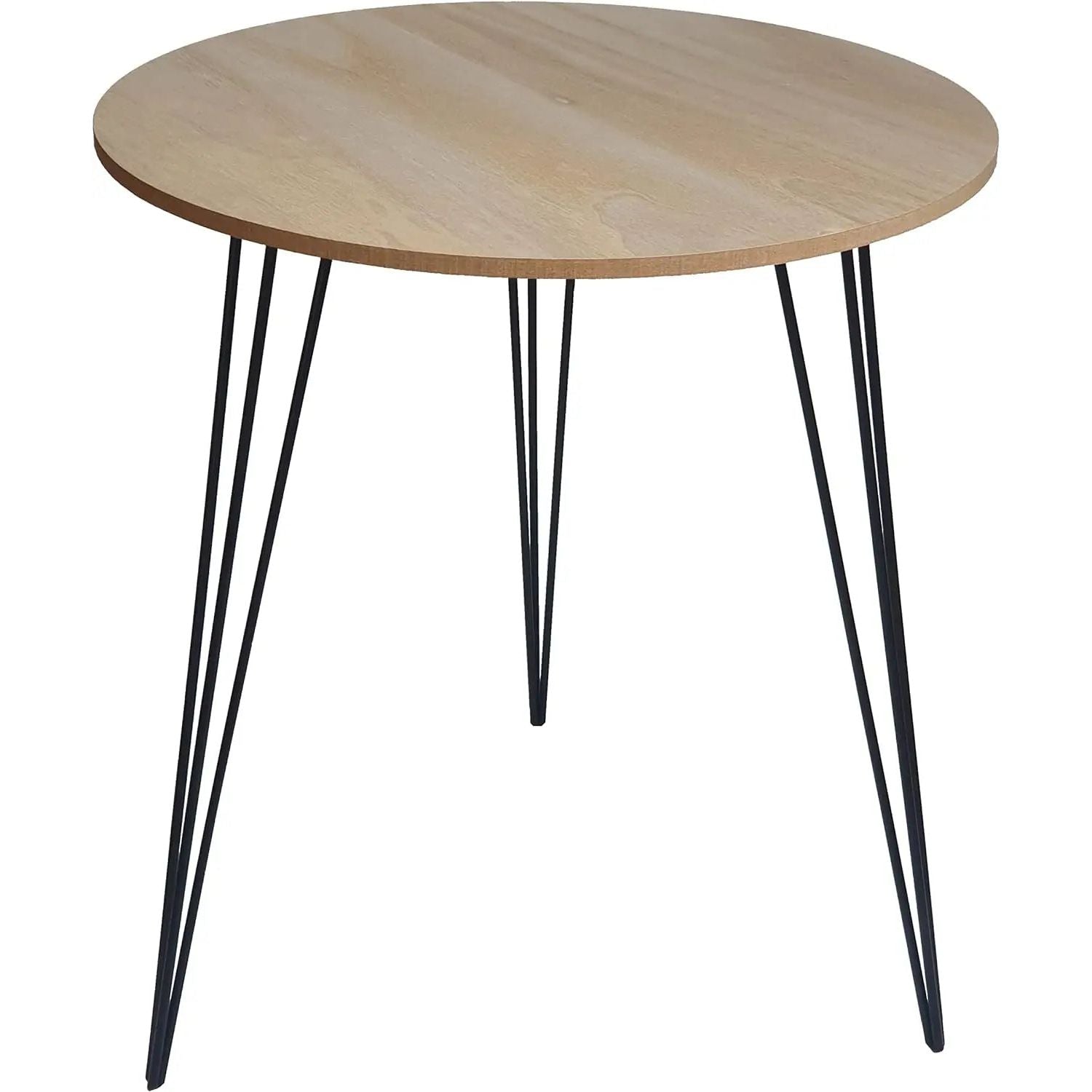 Side table coffee table round wood metal table bedside table wooden table 40cm B-WARE