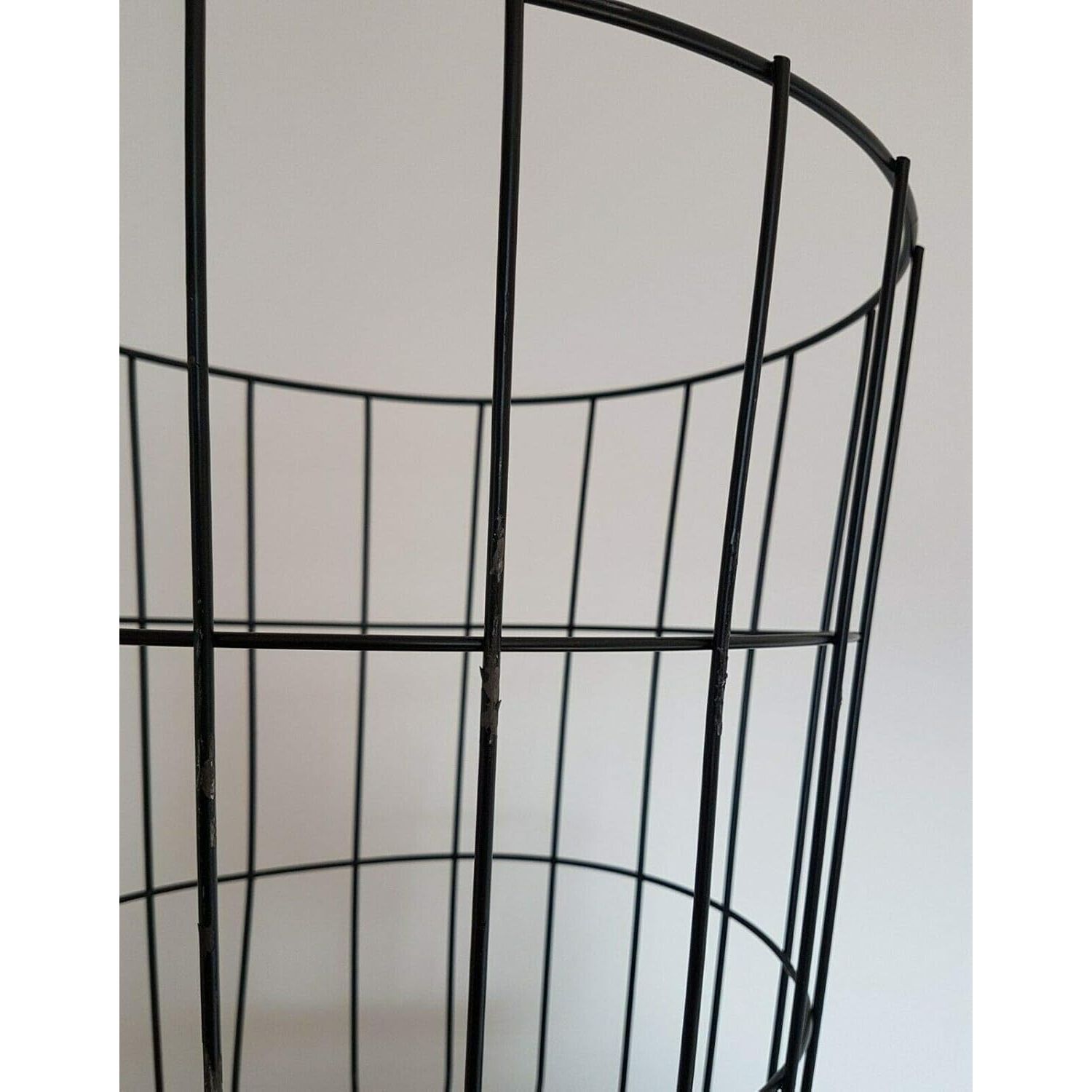 Side table table storage basket coffee table metal bedside table black B-stock