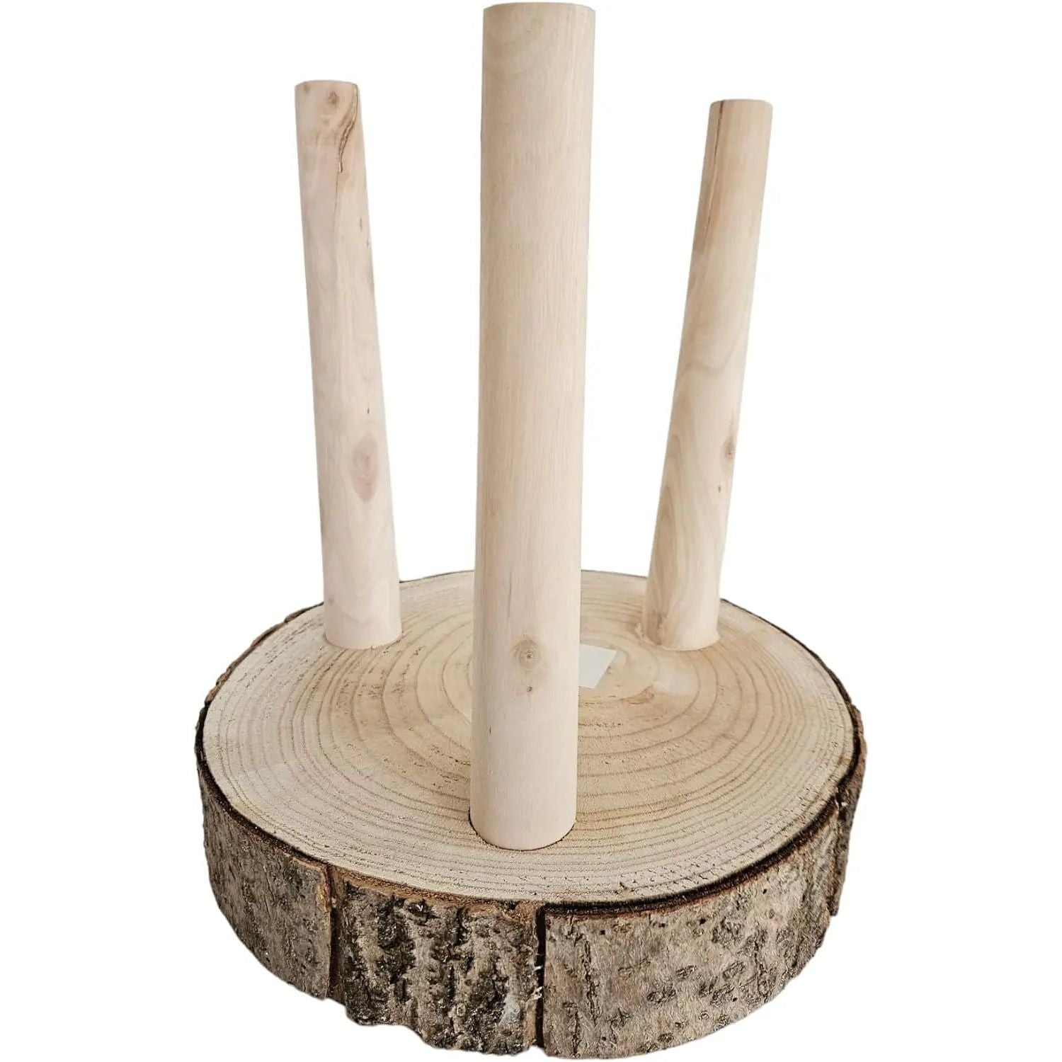 Side table table small coffee table stool plant stool tree slice wood