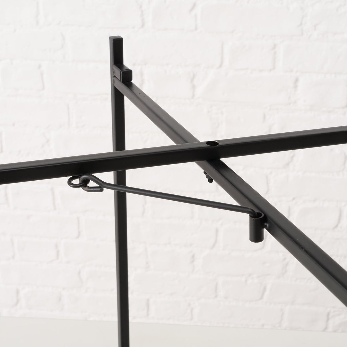 Beistelltisch Dekotisch Tabletttisch rund schwarz Metalltisch 45x40 cm