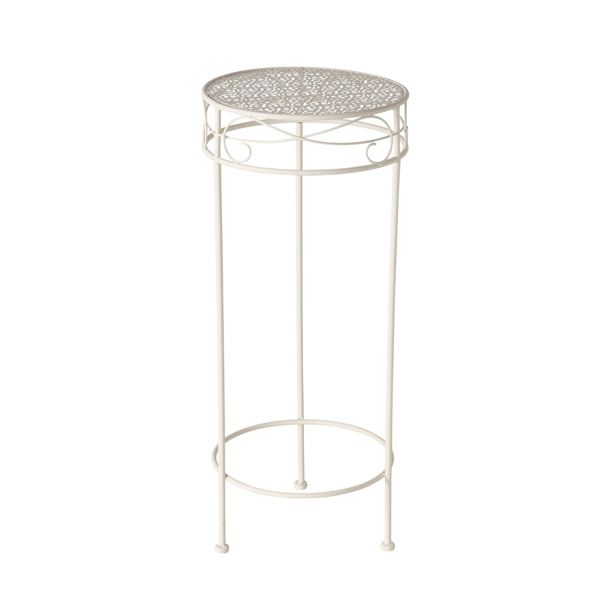 High side table white metal telephone table plant table flower stand table