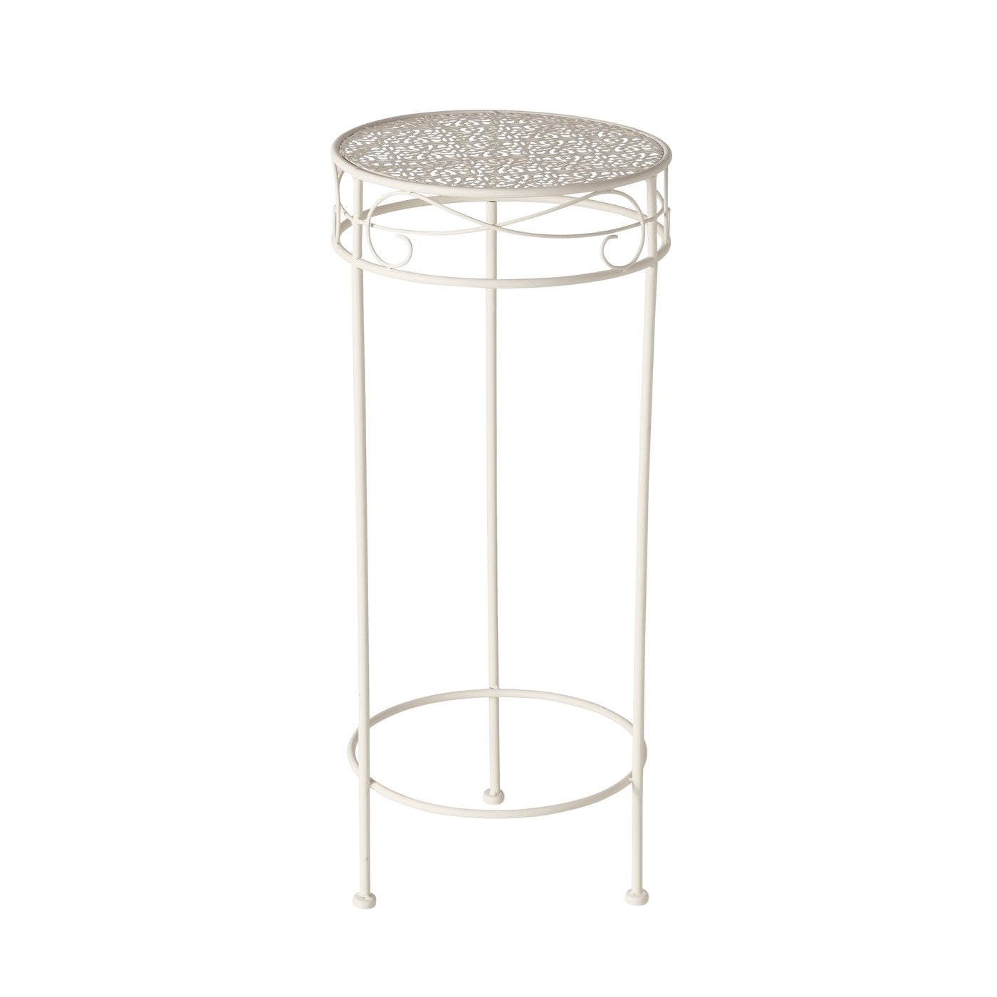 High side table white metal telephone table plant table flower stand table