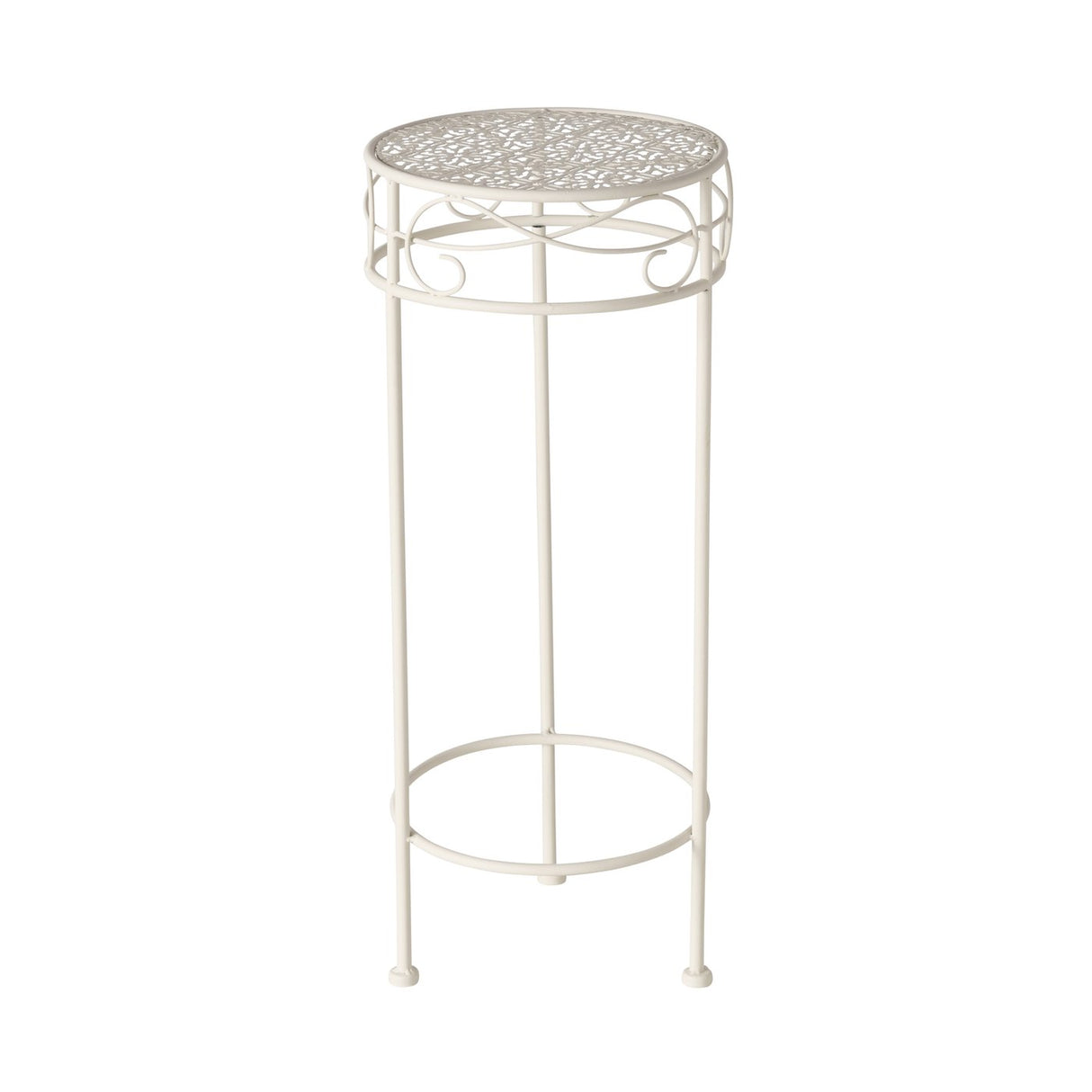 High side table white metal telephone table plant table flower stand table