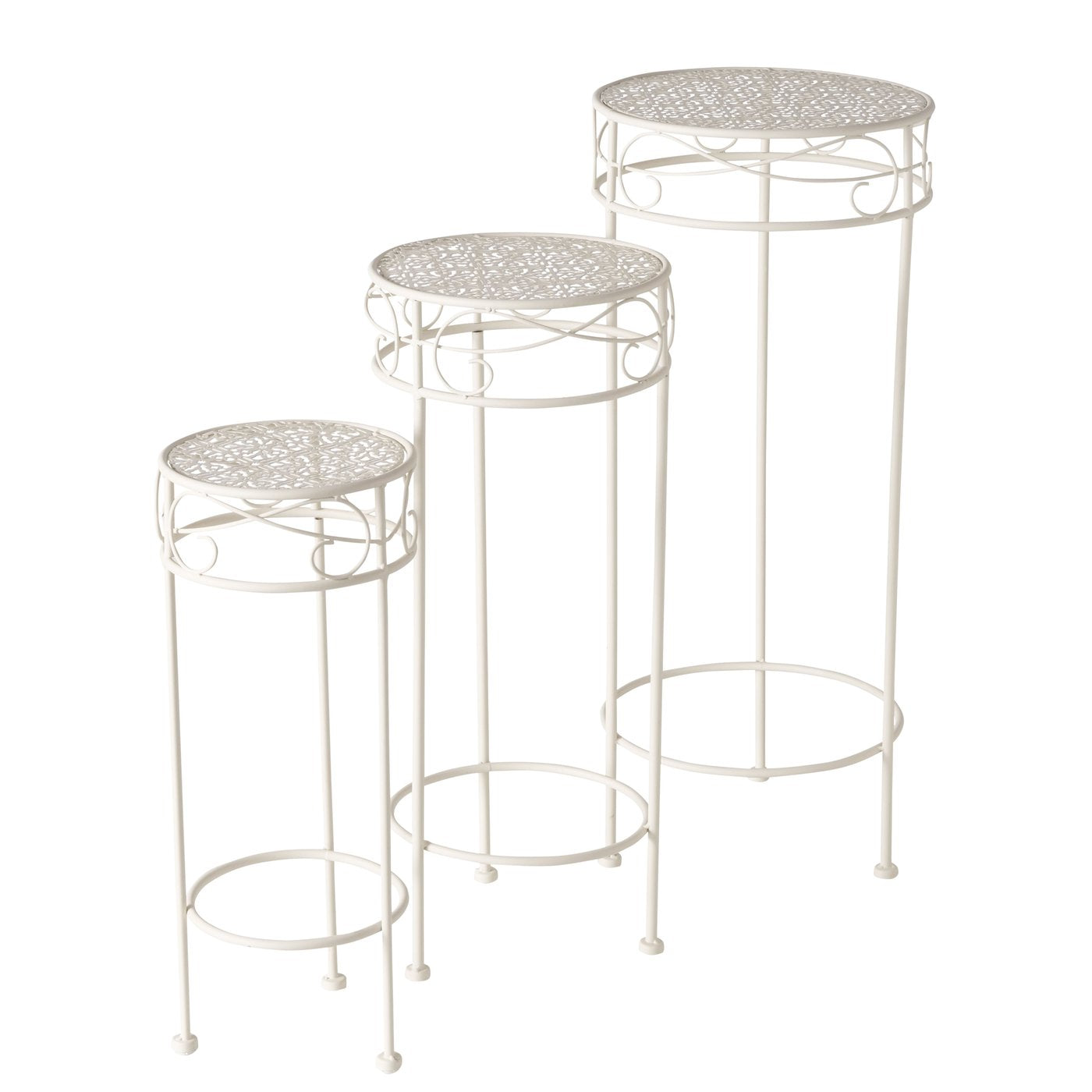 High side table white metal telephone table plant table flower stand table