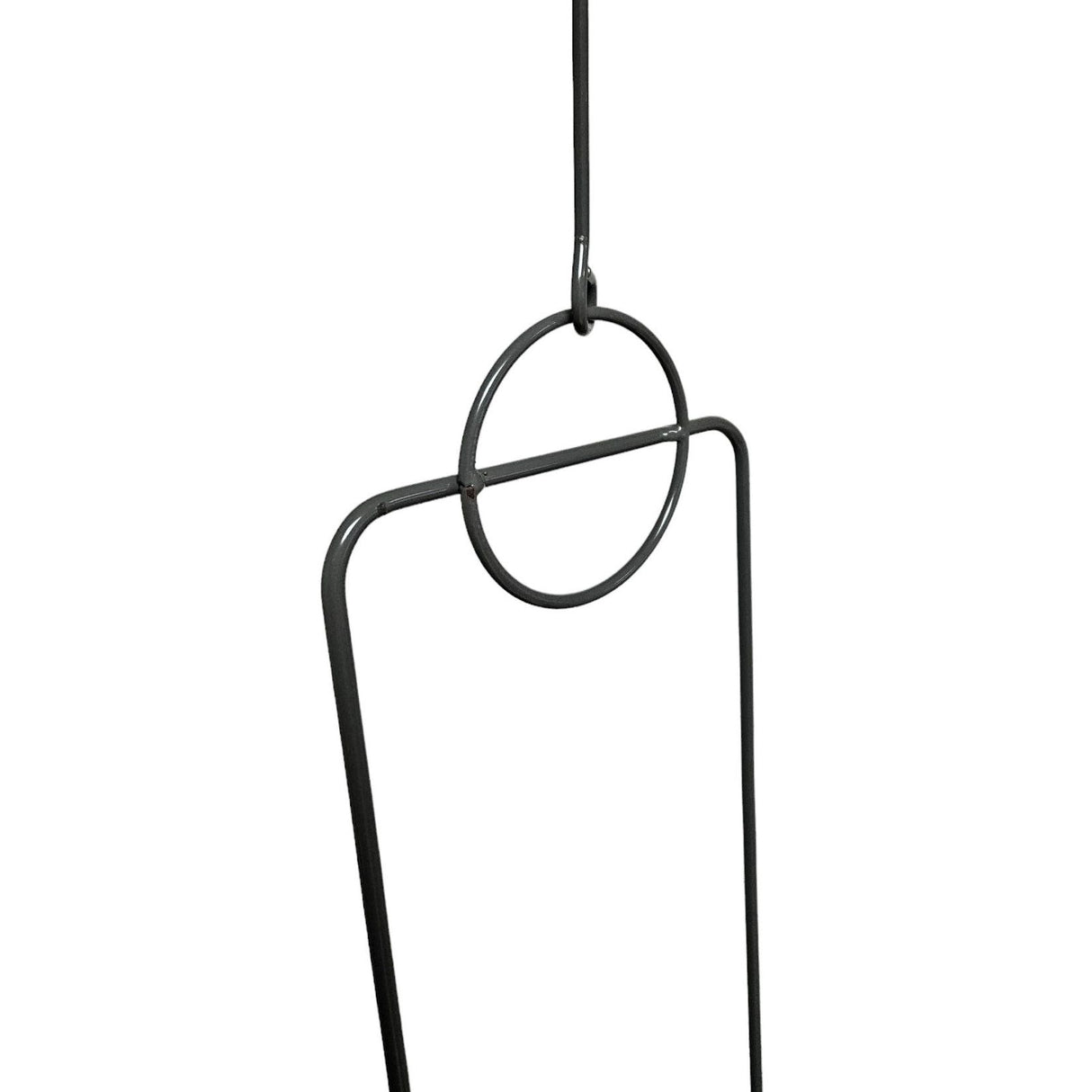 Hanging flower basket, flower pot, hanging planter, hanging pot, plant pot, metal GREY