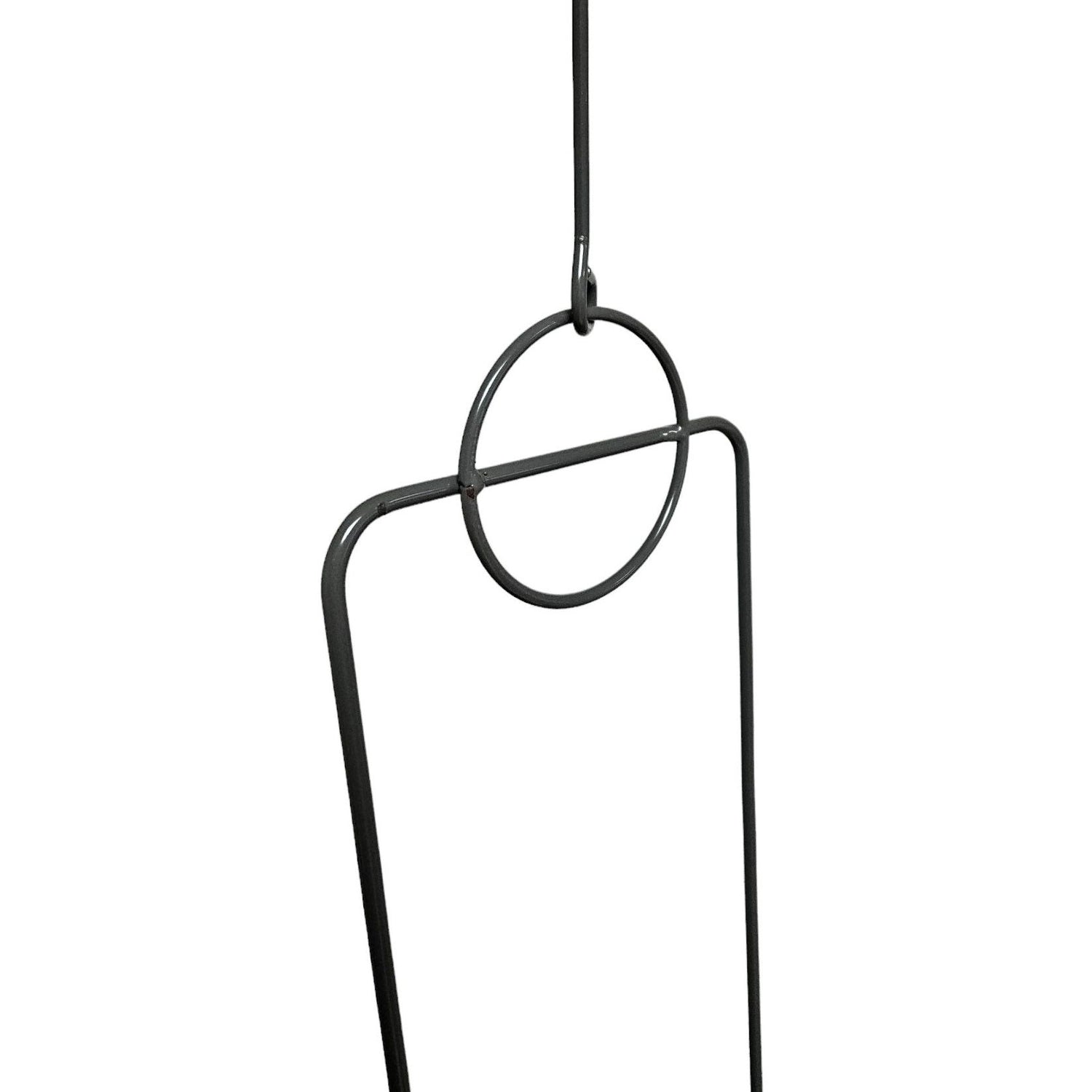 Hanging flower basket, flower pot, hanging planter, hanging pot, plant pot, metal GREY