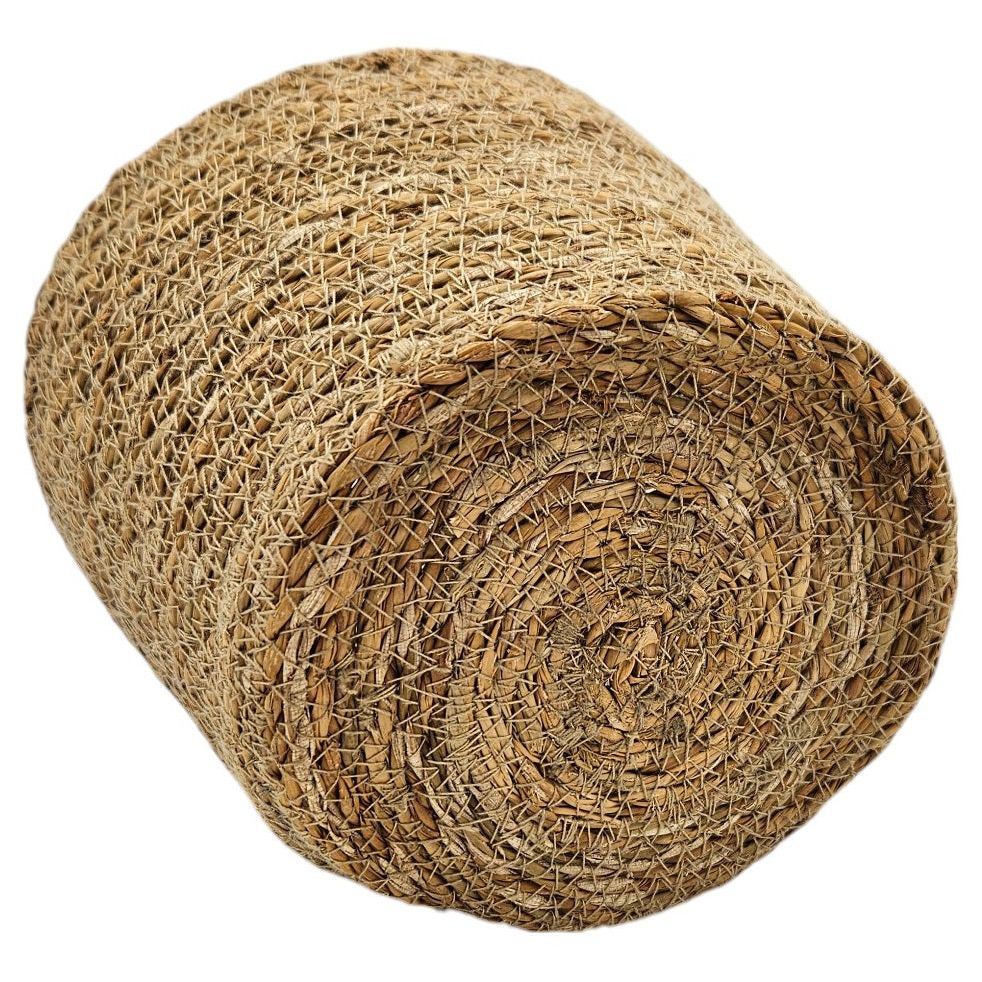 Flowerpot plant pot plant basket basket planter seagrass brown round small Ø 20 cm