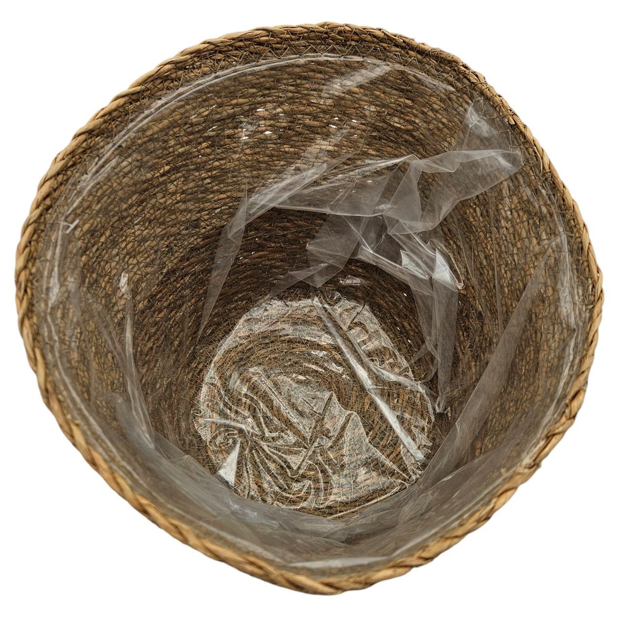 Flowerpot plant pot plant basket basket planter seagrass brown round large Ø 25 cm