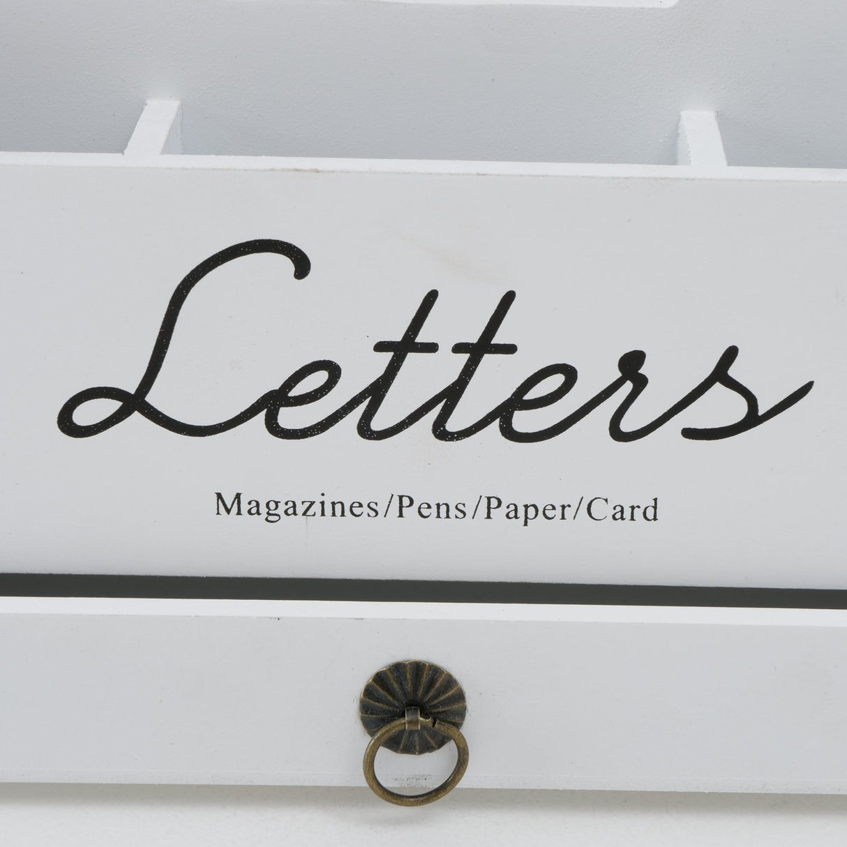 Letter stand organizer LETTI document holder desk mail holder white wood
