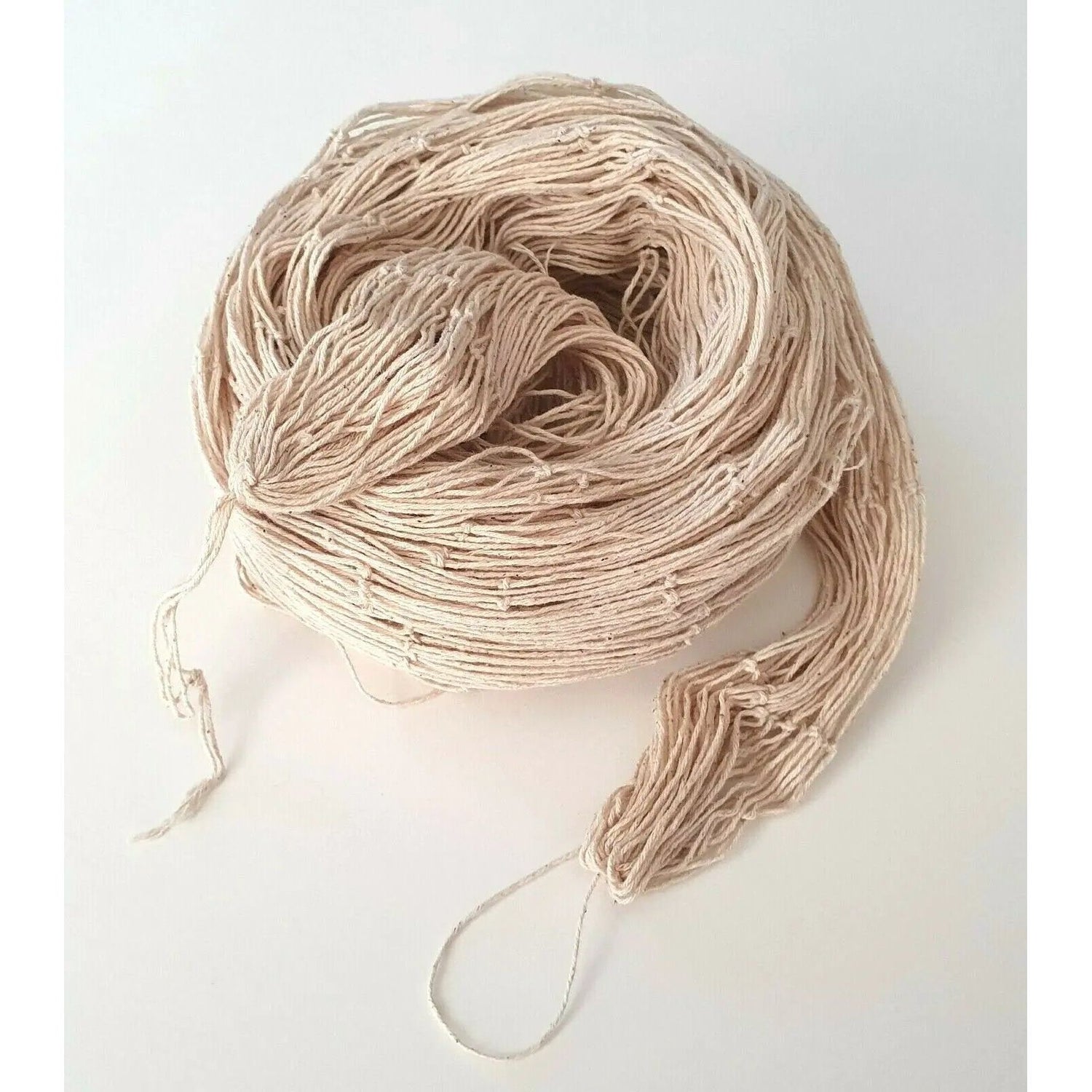 Decorative net fishing net maritime white natural cotton decorative net 200x400 cm