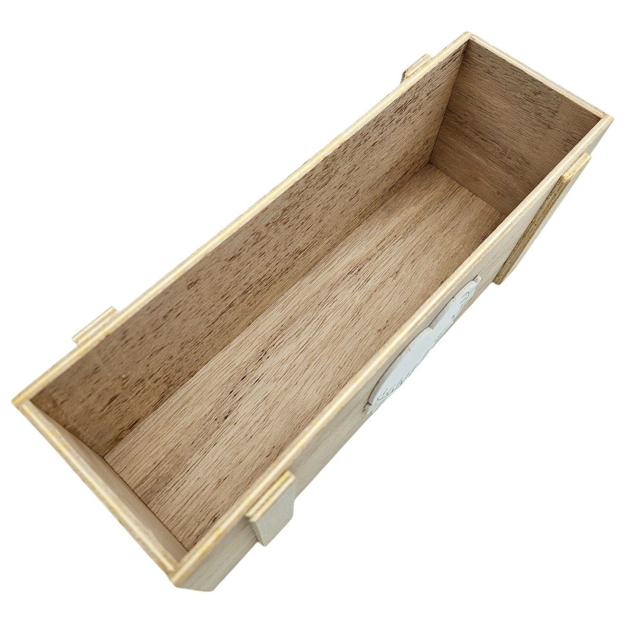 Storage box crate wood brown square heart kitchen storage decorative box natural