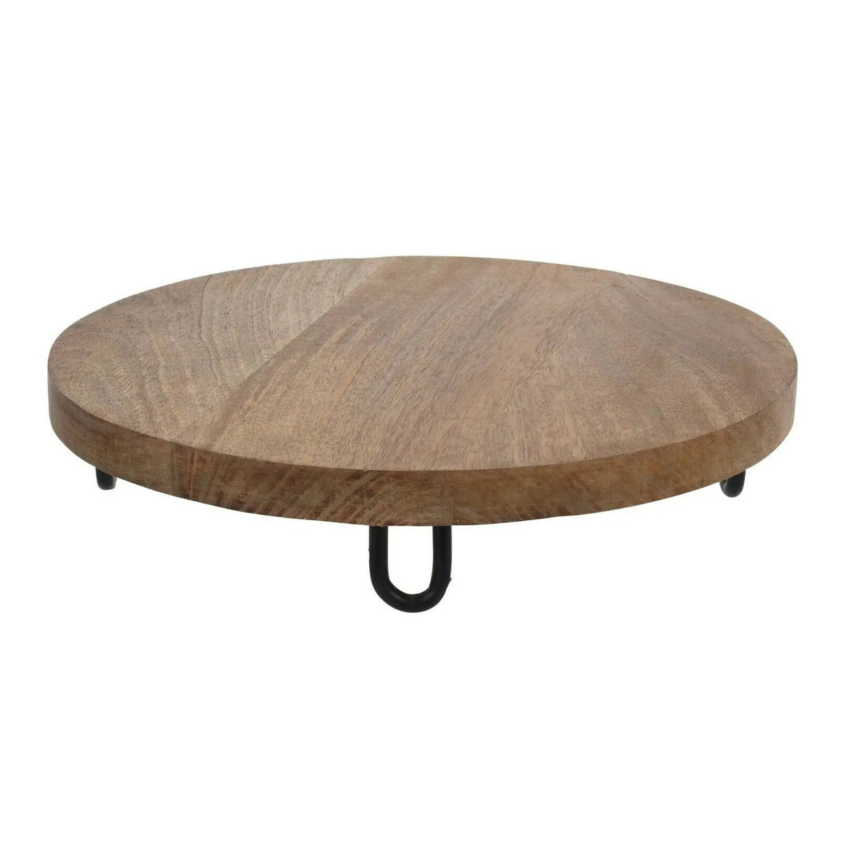 Decorative board wood mango wood wooden board board bowl mango plate with feet Ø 30 cm