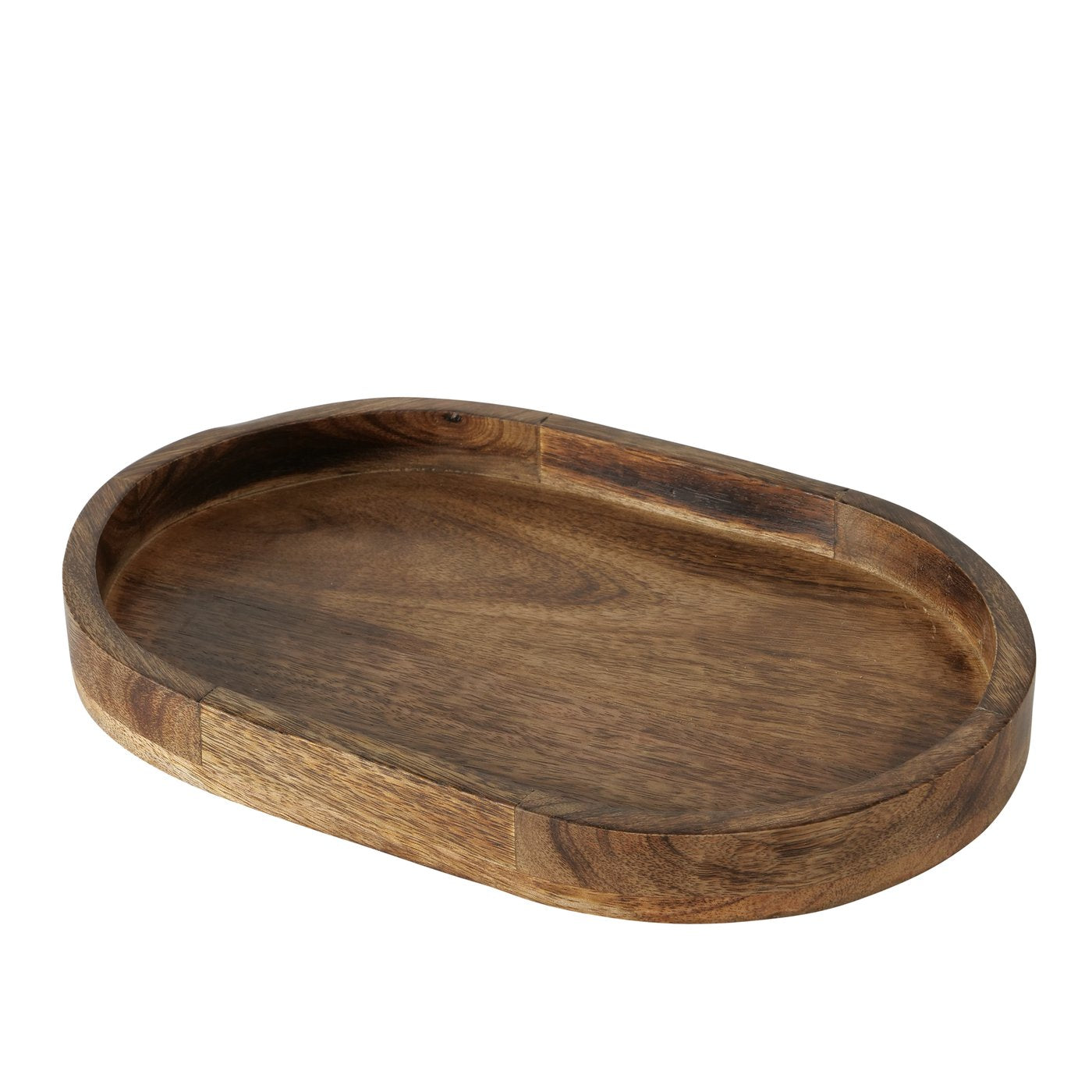 Decorative tray Denver mango wood serving tray candle bowl fruit bowl wood oval
