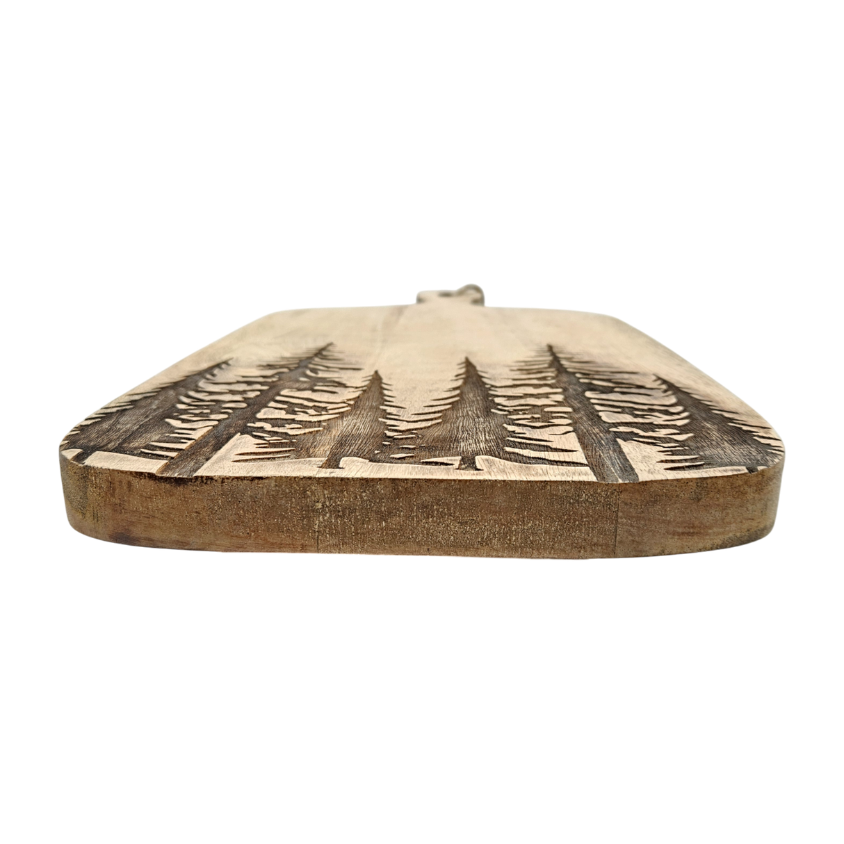 Dekobrett Mangoholz Serviertablett Tablett Wald Baum Kerzentablett 38x21 cm Mangotablett