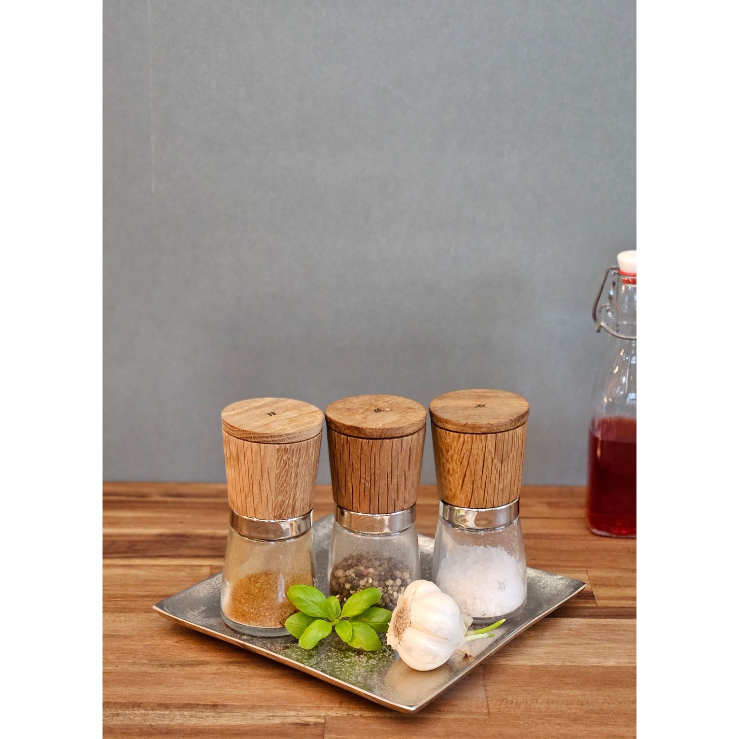 Decorative bowl decorative plate metal candle tray 20x20 cm tray silver square