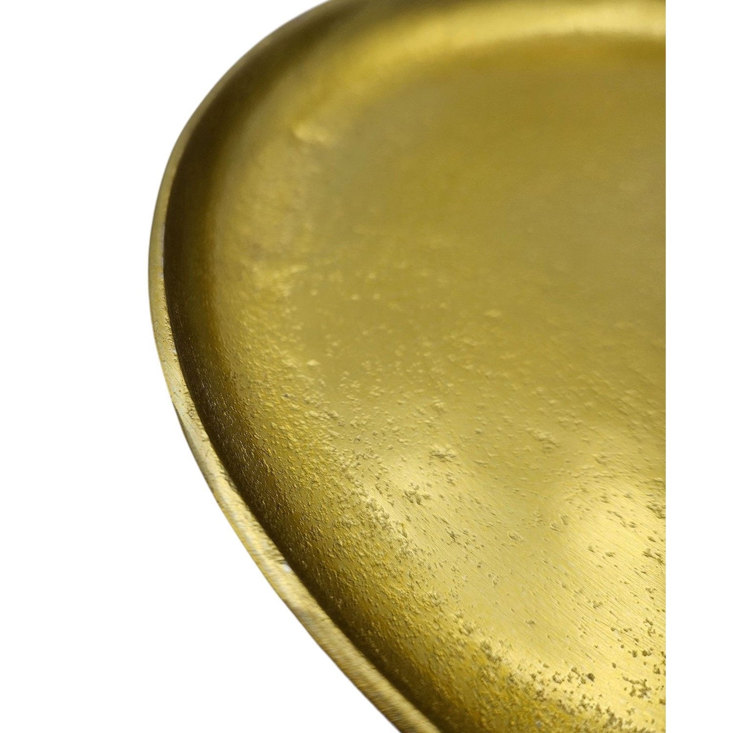 Decorative plate gold metal plate bowl decorative tray candle plate decorative bowl Ø20cm