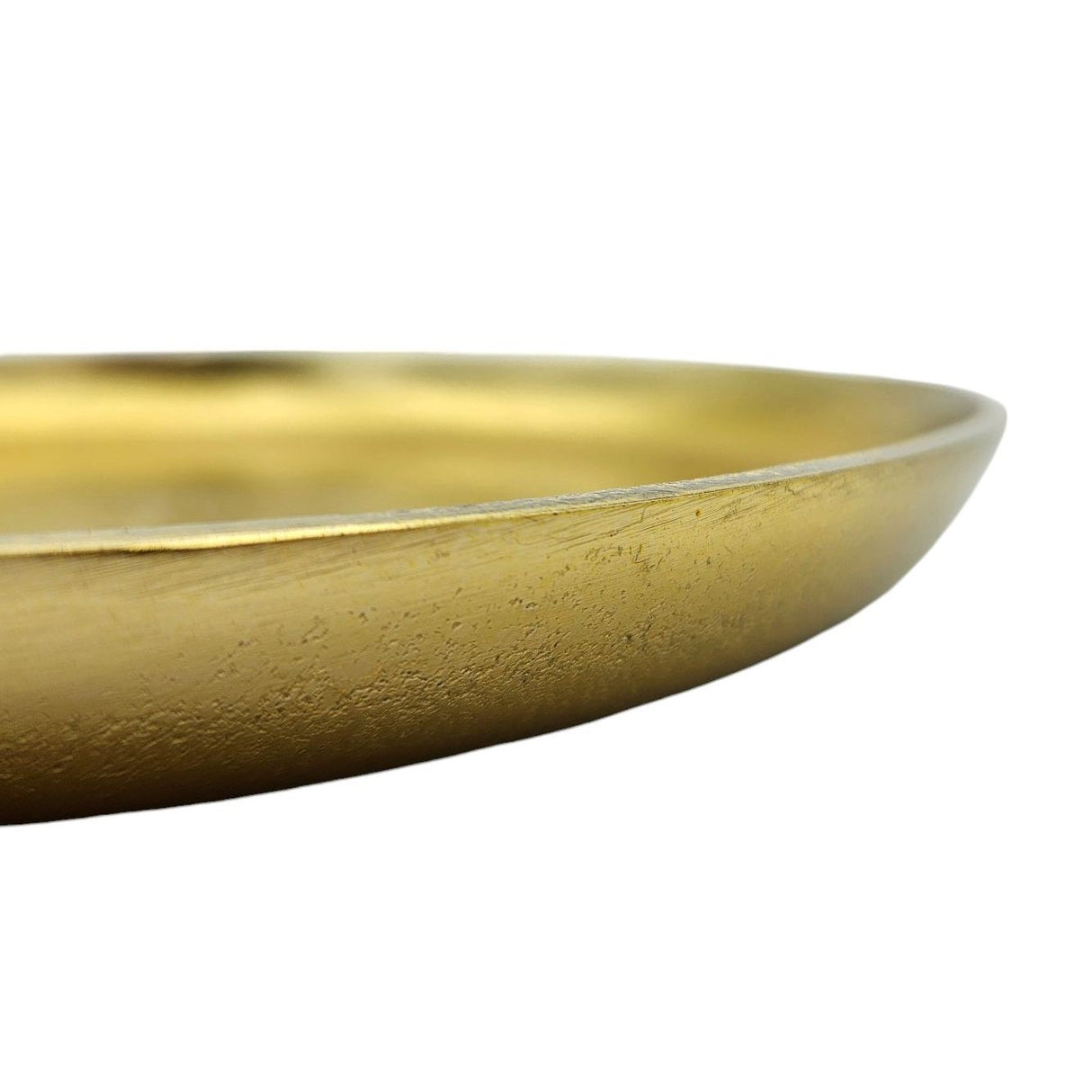 Decorative plate gold metal plate bowl decorative tray candle plate decorative bowl Ø20cm