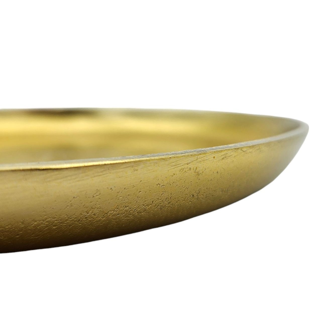 Decorative plate gold metal plate bowl decorative tray candle plate decorative bowl Ø20cm