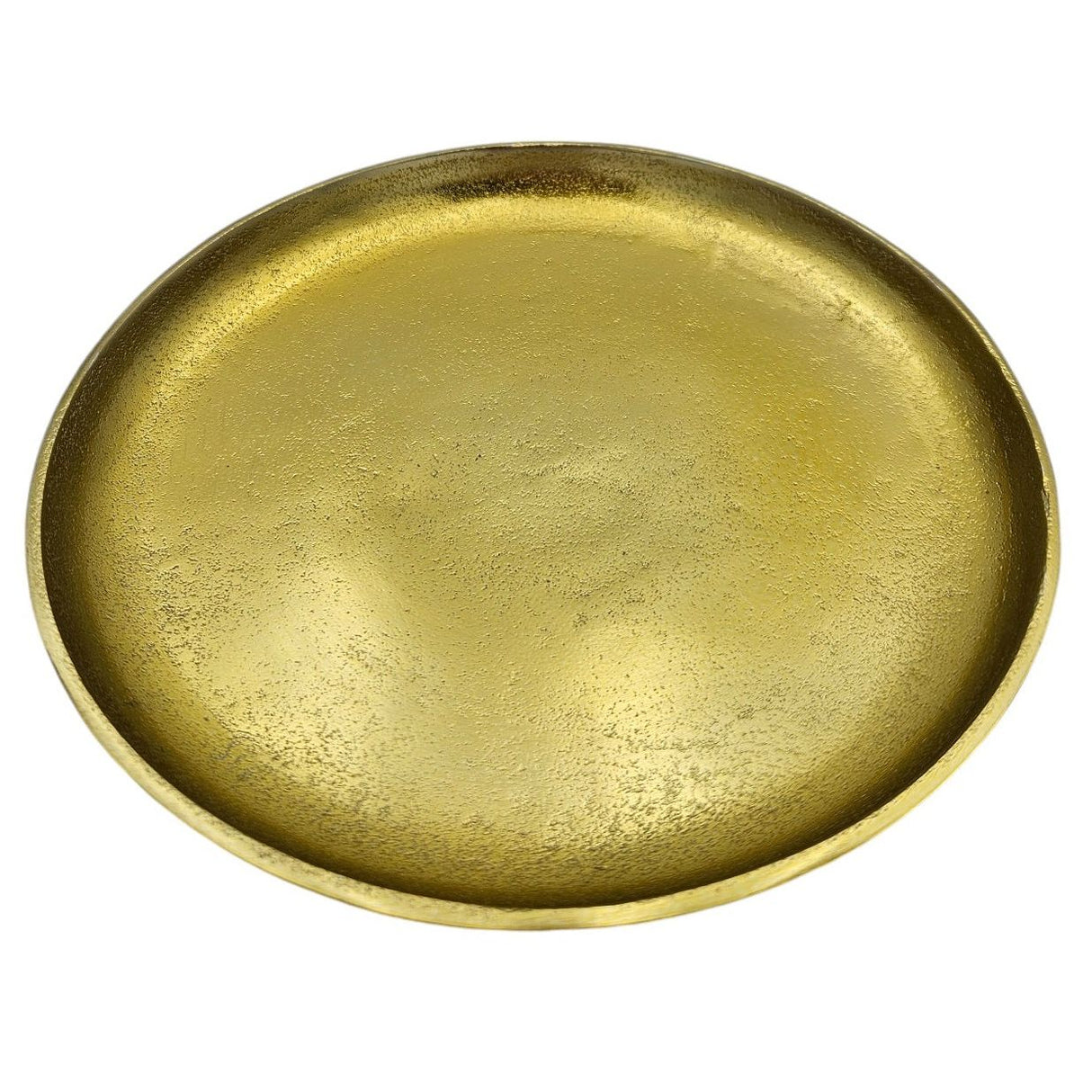 Decorative plate gold metal plate bowl decorative tray candle plate decorative bowl Ø20cm