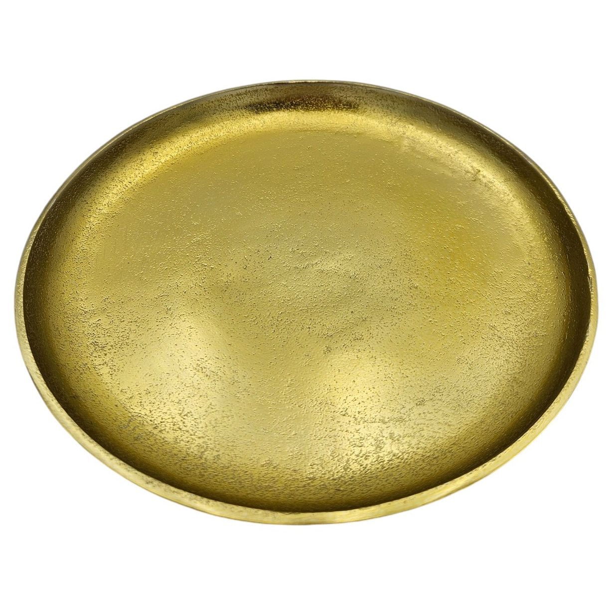Decorative plate gold metal plate bowl decorative tray candle plate decorative bowl Ø20cm
