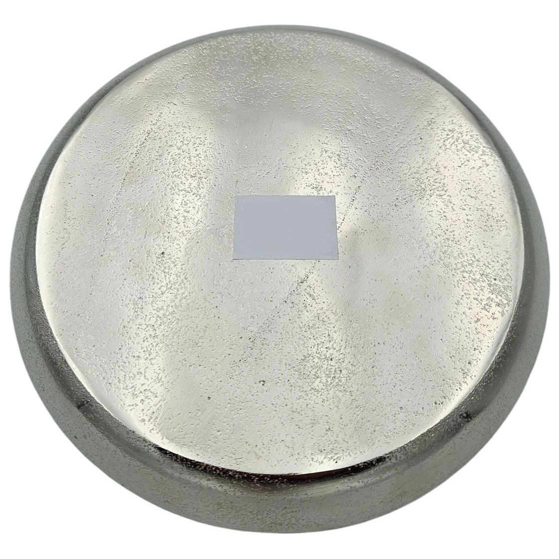 Decorative plate silver metal plate bowl decorative tray candle plate decorative bowl Ø20cm