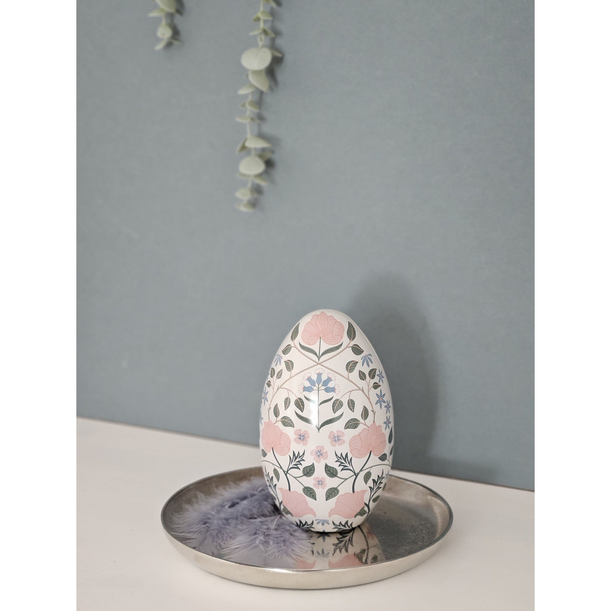 Decorative plate silver metal plate bowl decorative tray candle plate decorative bowl Ø20cm