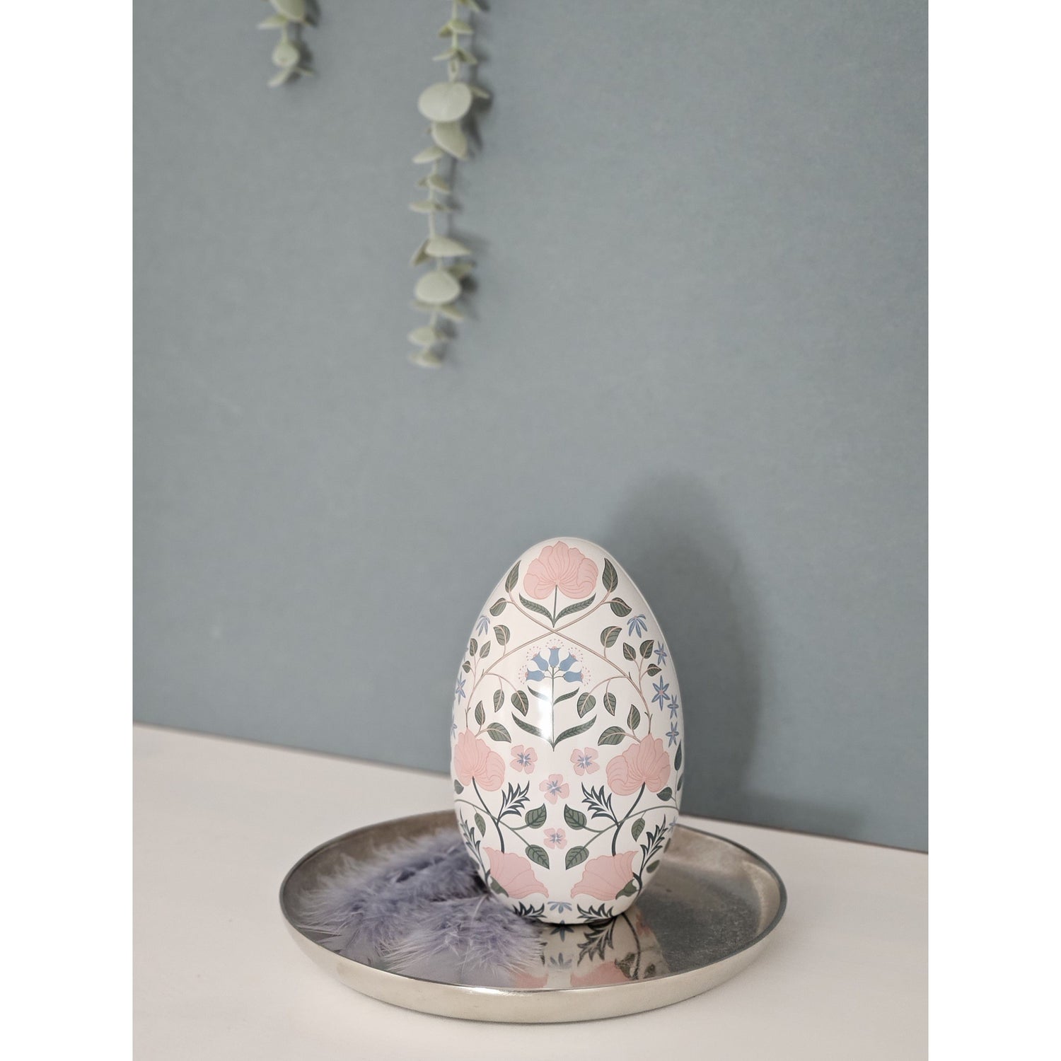 Decorative plate silver metal plate bowl decorative tray candle plate decorative bowl Ø20cm