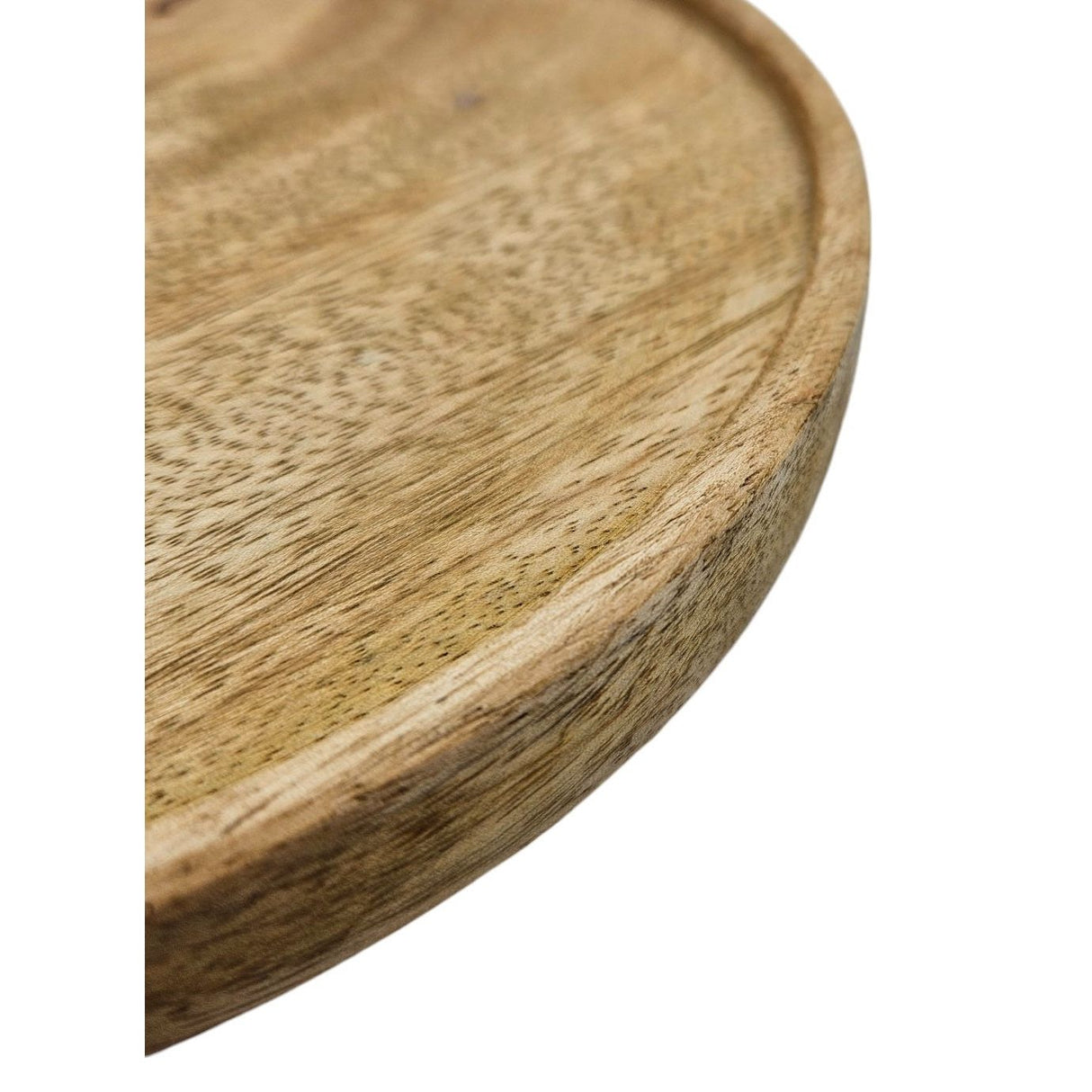Decorative plate mango wood decorative board coaster jewelry plate tray Ø 25 cm