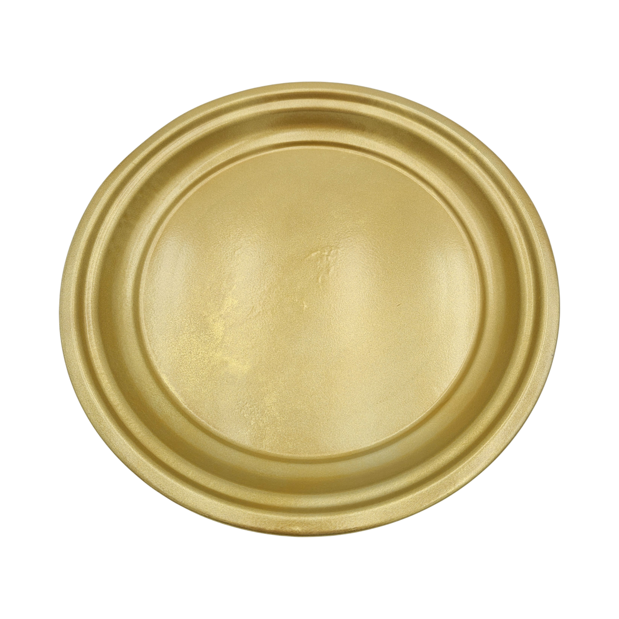 Metallteller Dekoteller rund Gold 30 cm Kerzenteller Kerzentablett Adventsteller Weihnachten