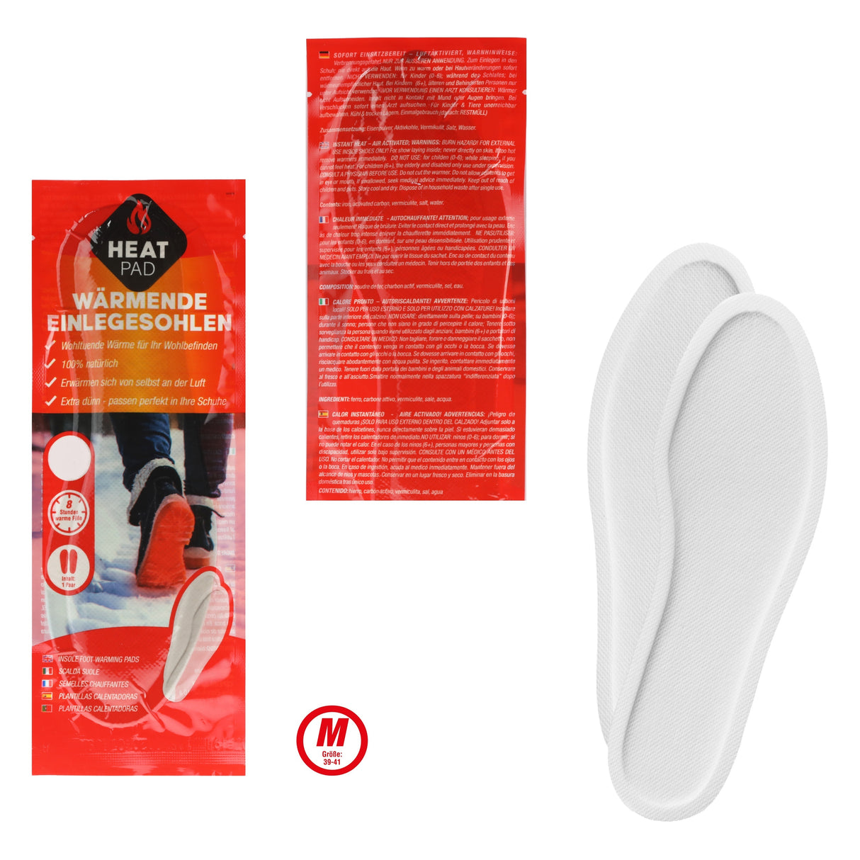 Insoles Thermal insoles Heat insoles Foot warmers 5 PAIRS Heated insoles SML