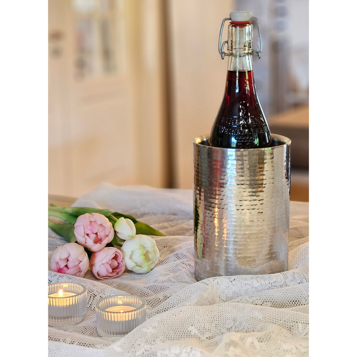 Wine cooler bottle cooler champagne cooler stainless steel double-walled beverage cooler