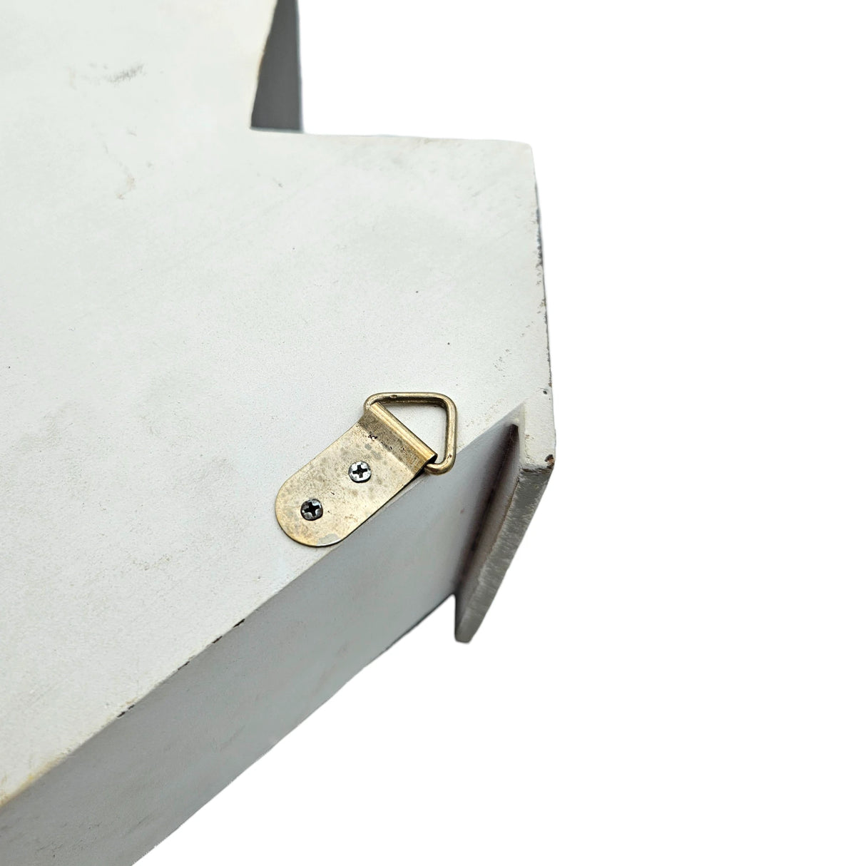 Wandgarderobe weiß Shabby Landhaus – 3 Haken, 1 Schublade, Haus & Stern Flurgarderobe