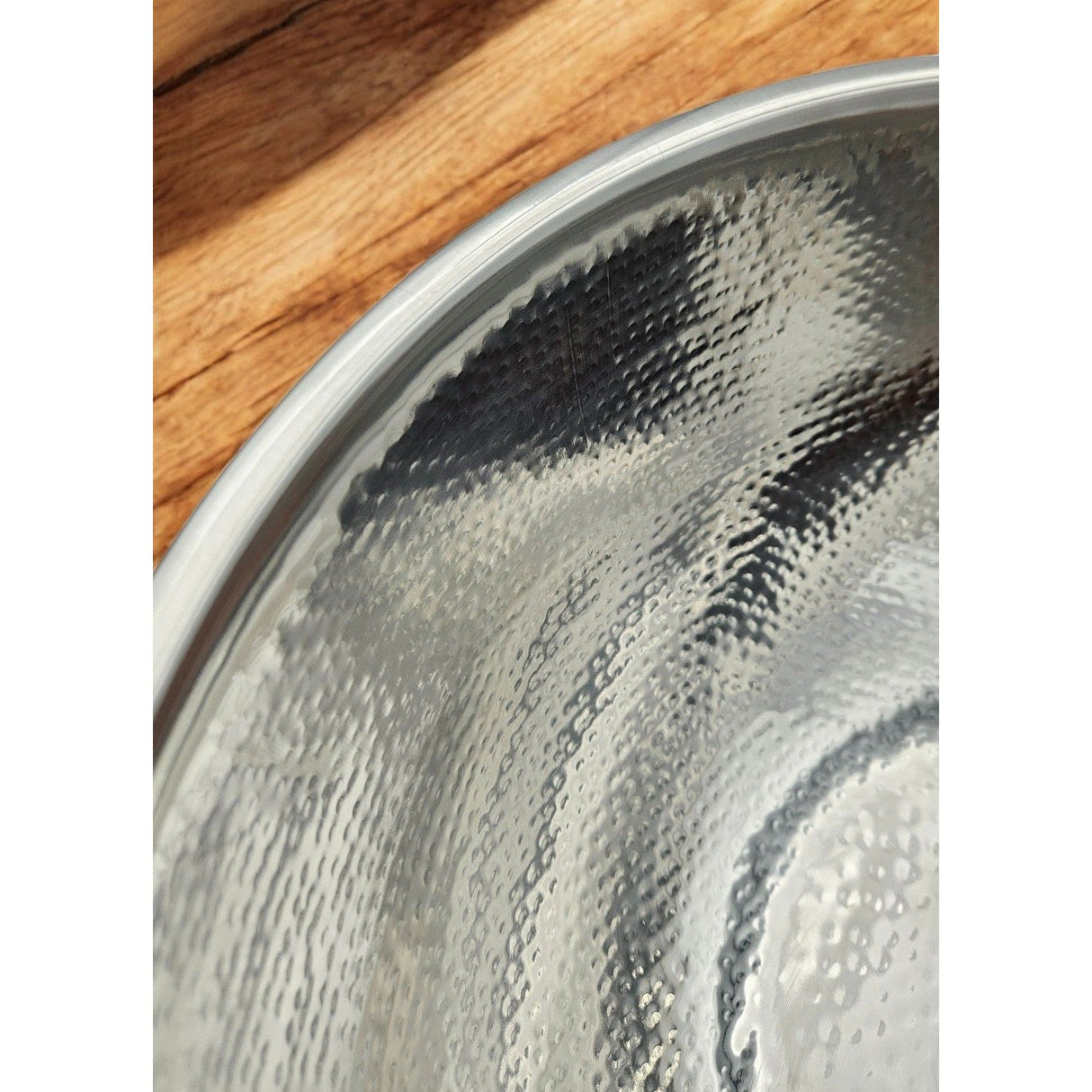 Bottle cooler bowl round stainless steel champagne bowl hammered sparkling wine cooler