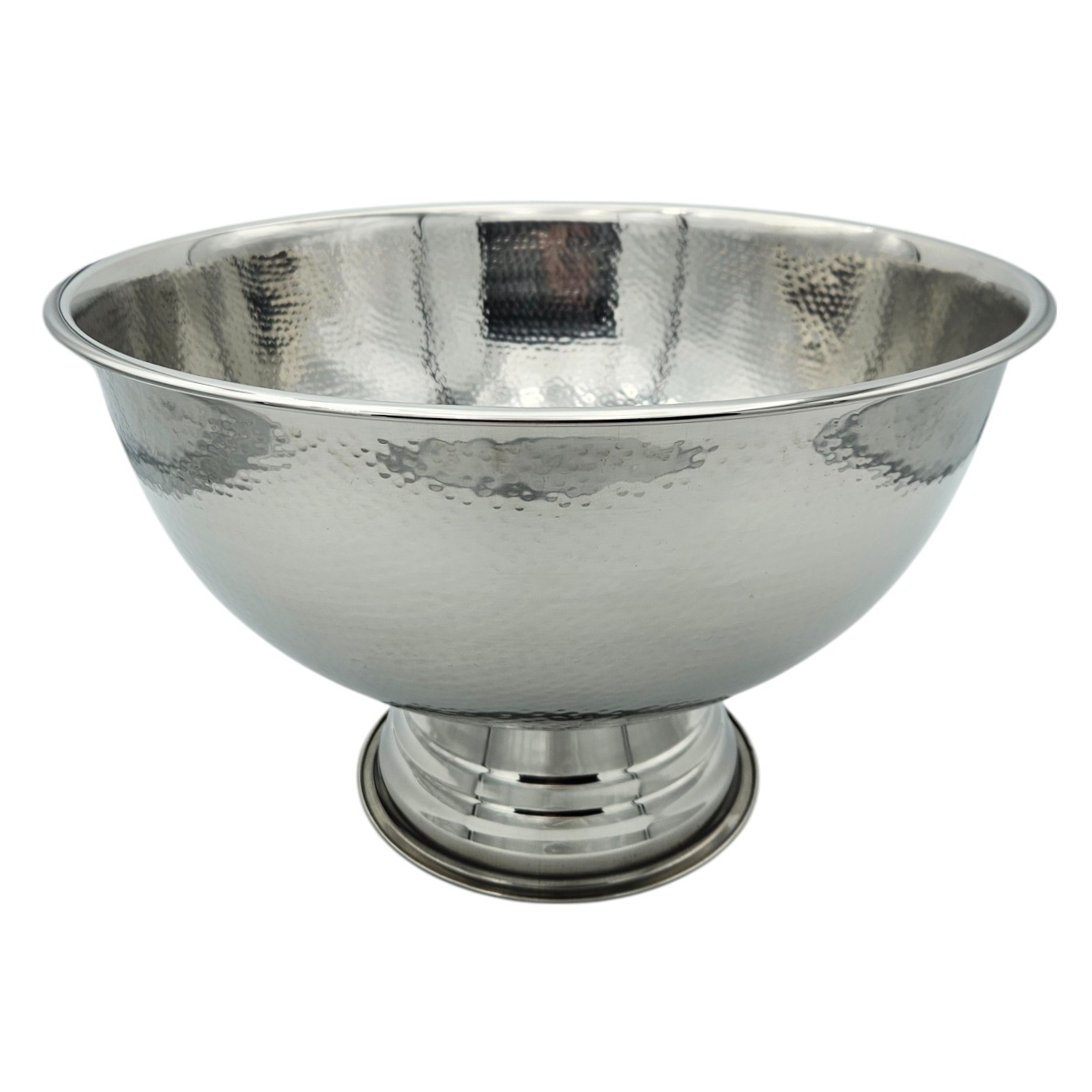 Bottle cooler bowl round stainless steel champagne bowl hammered sparkling wine cooler