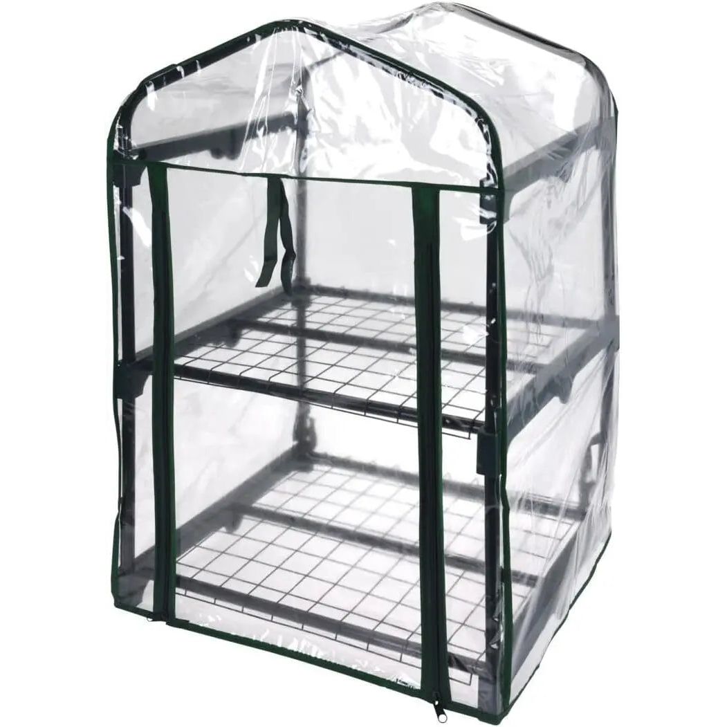 Greenhouse cultivation house cultivation shelf indoor greenhouse cultivation shelf metal green height 80 cm