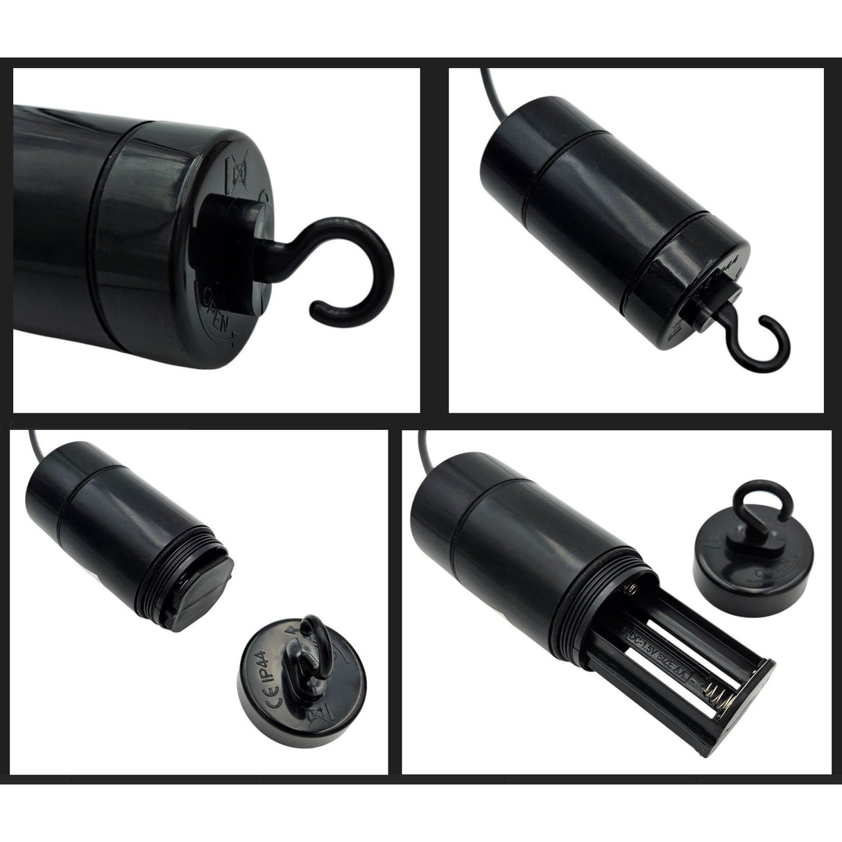 Hanging lamp LED rattan look outdoor indoor 18x16 cm garden lighting