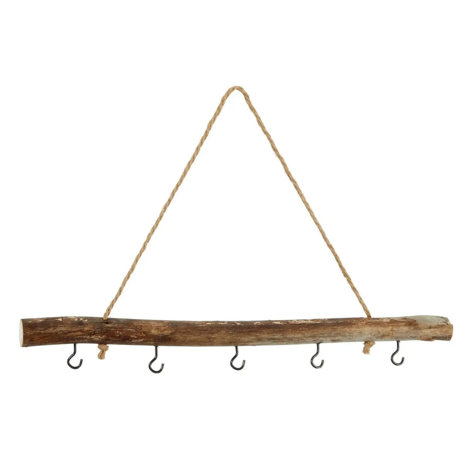 Decorative branch wood 5 hooks window hanger brown natural decoration country house branch decorative branch 50 cm