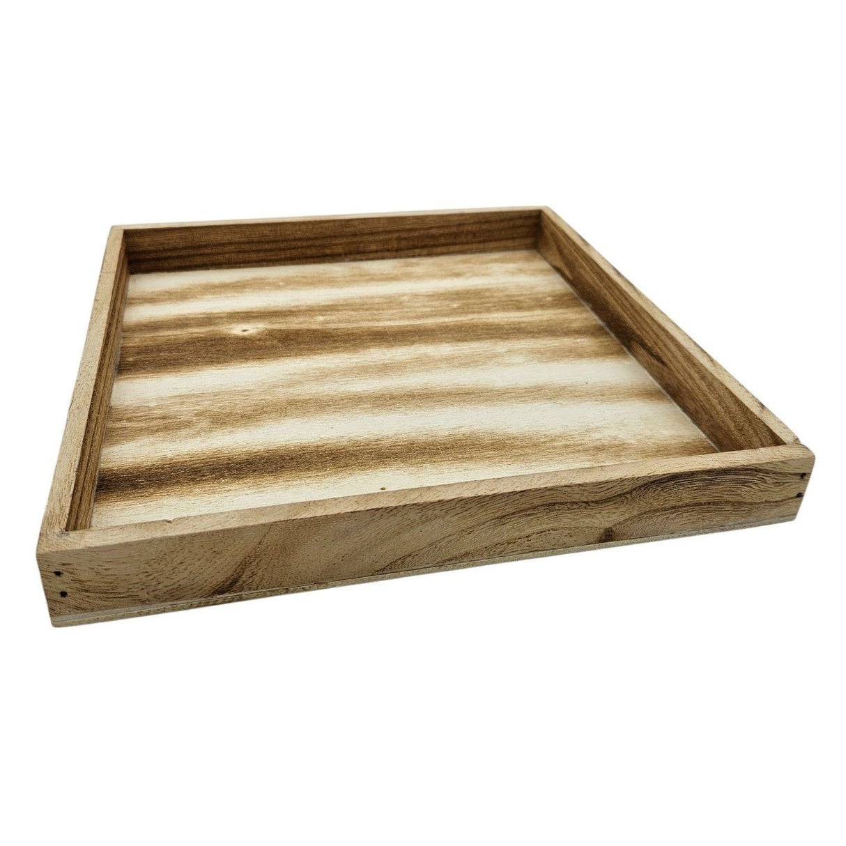 Tray wooden tray 26x26 brown natural decorative tray rectangular candle tray