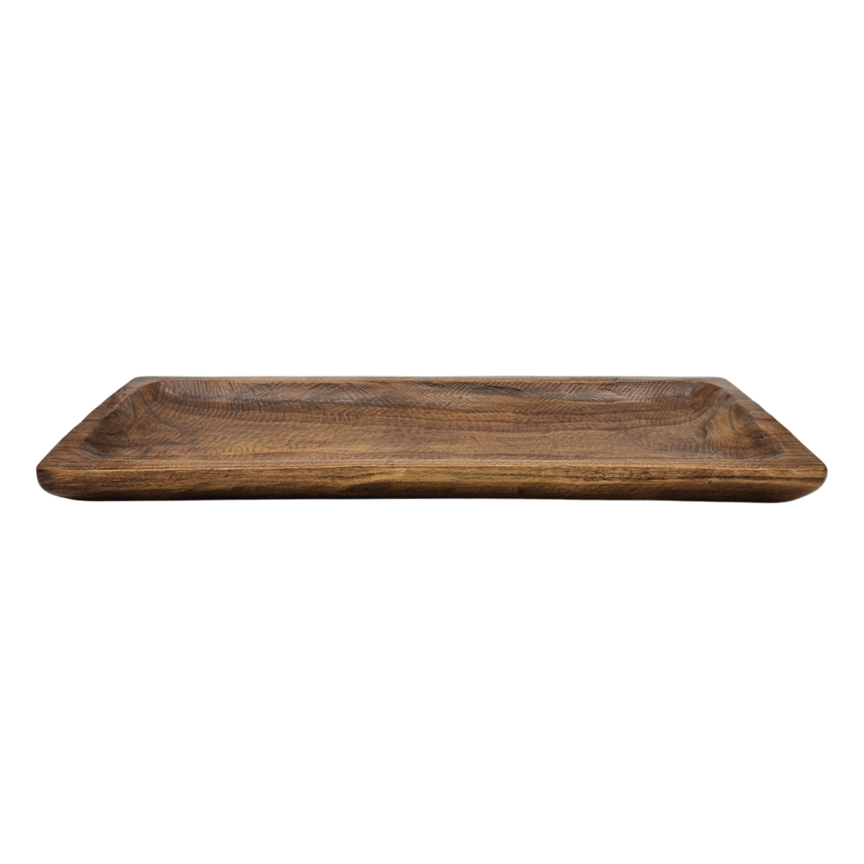 Holztablett Holzbrett Dekoschale Holzschale braun 48x22 cm Kerzentablett Dekobrett XXL