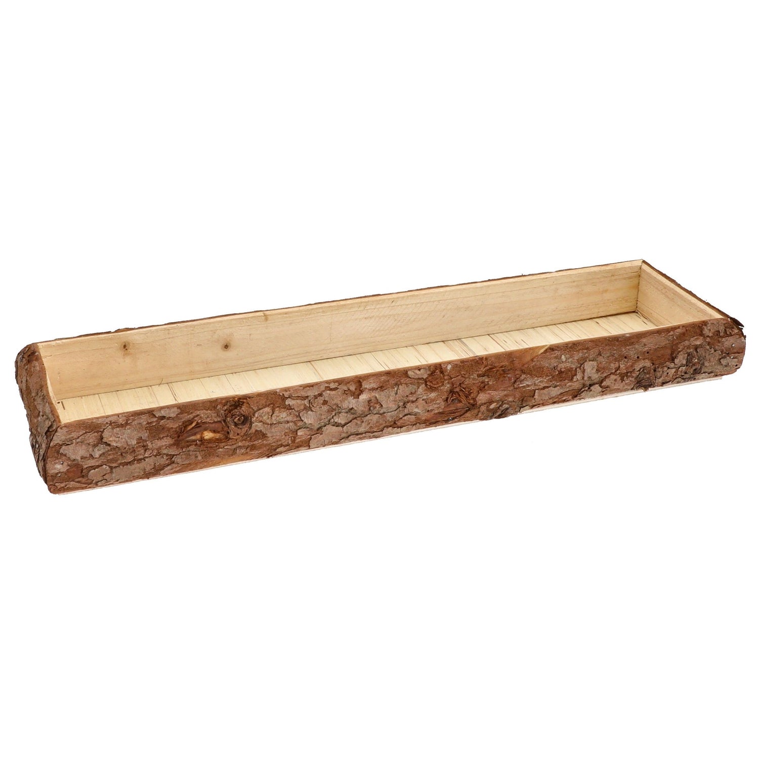 Tray wood natural tree bark decorative board wooden tray bowl serving board oblong