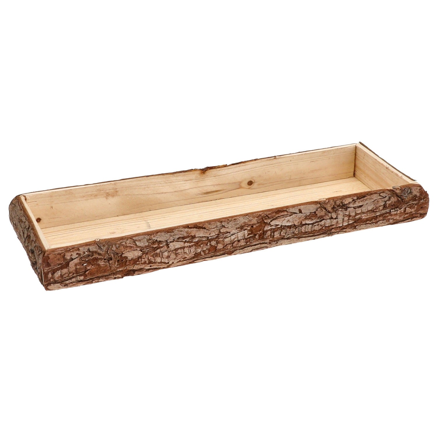 Tray wood natural tree bark decorative board wooden tray bowl serving board oblong