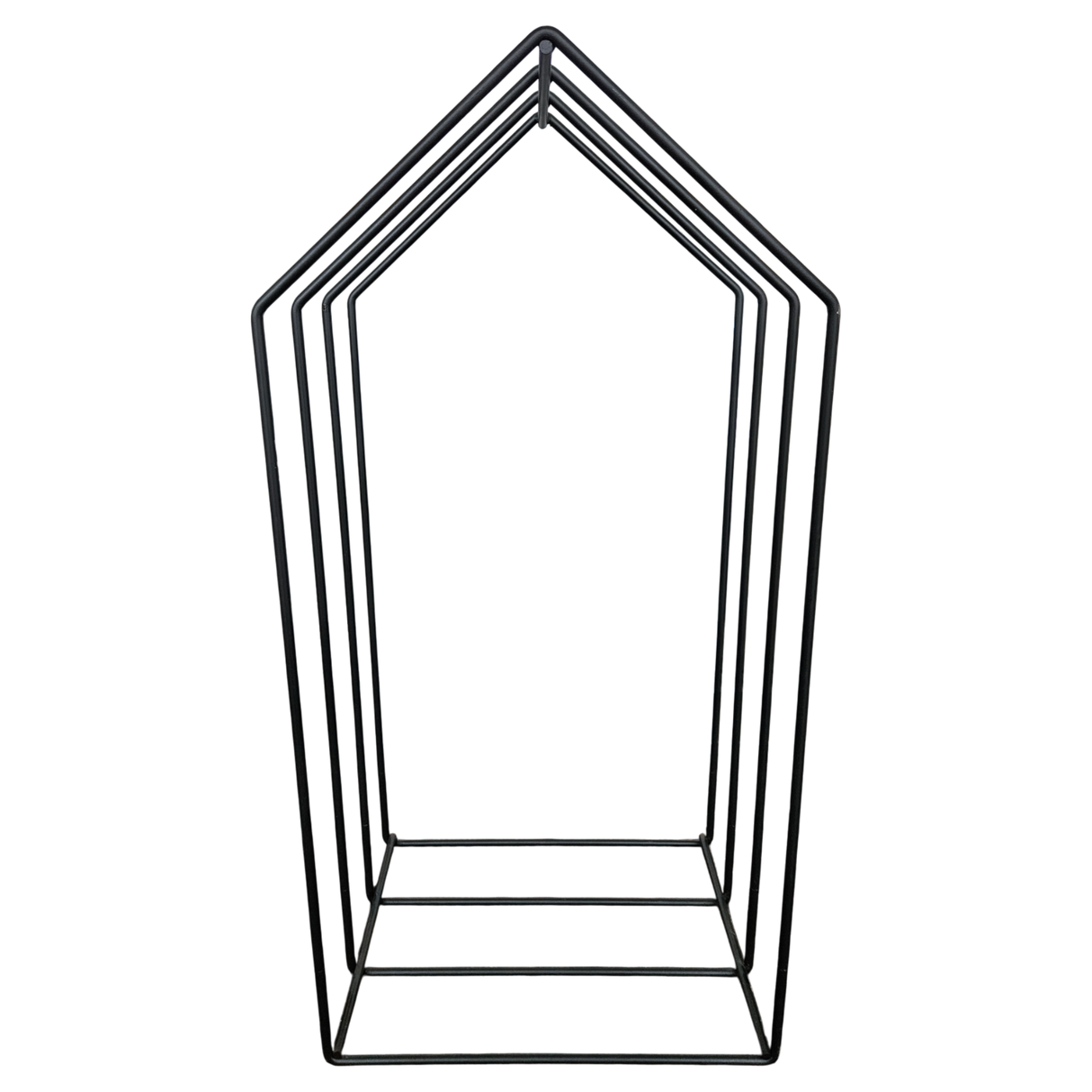 Kaminholzregal Kaminregal Holzregal schwarz Haus Massiv Metall schwarz 79x39x30 - Kaminholzregal