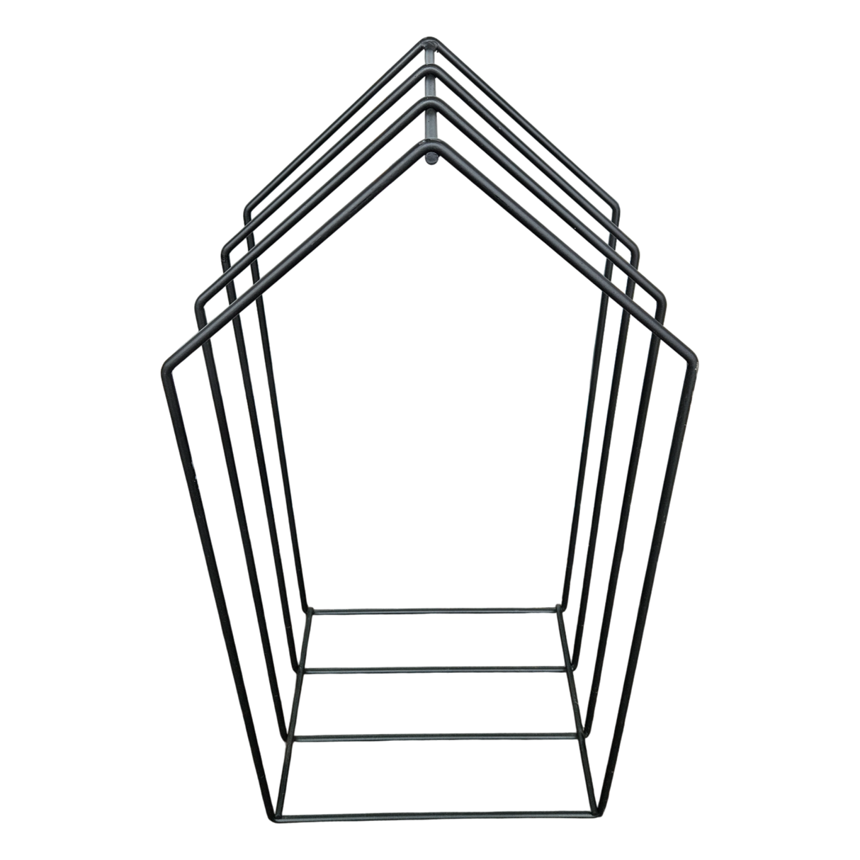 Kaminholzregal Kaminregal Holzregal schwarz Haus Massiv Metall schwarz 79x39x30 - Kaminholzregal