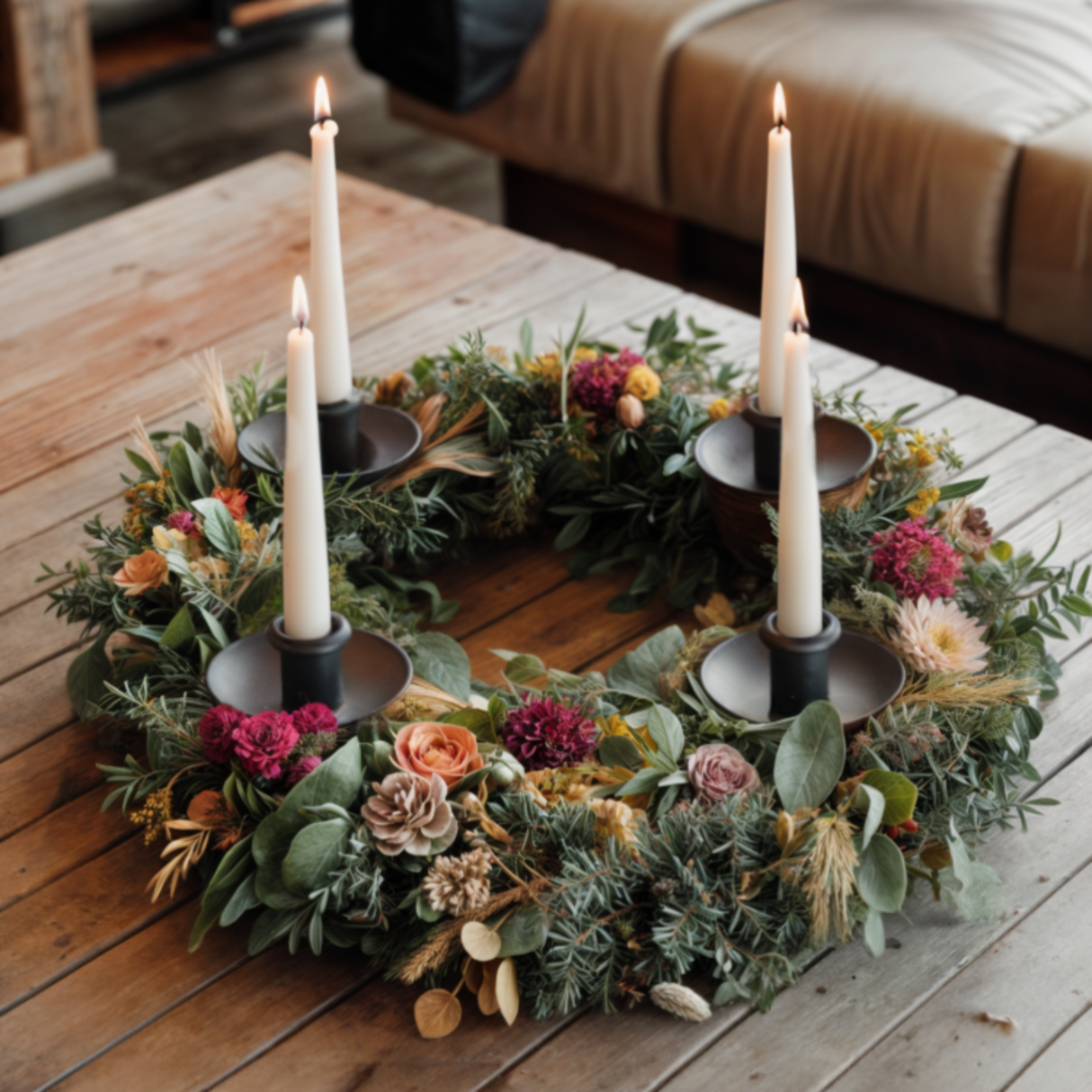 Candle holder for bottles metal black candle holder spout for wreath