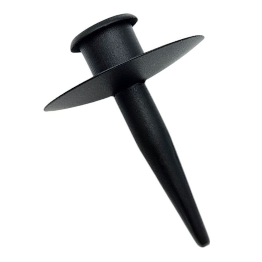 Candle holder for bottles metal black candle holder spout for wreath