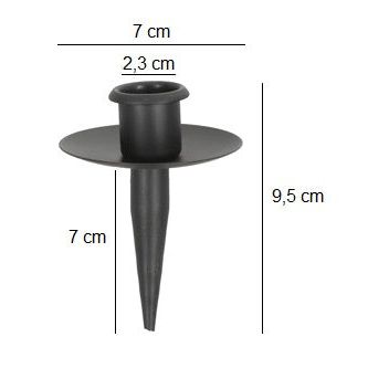 Candle holder for bottles metal black candle holder spout for wreath