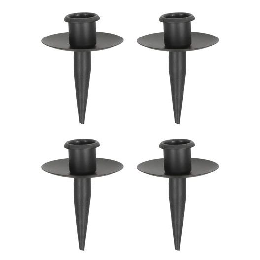Candle holder for bottles metal black candle holder spout for wreath