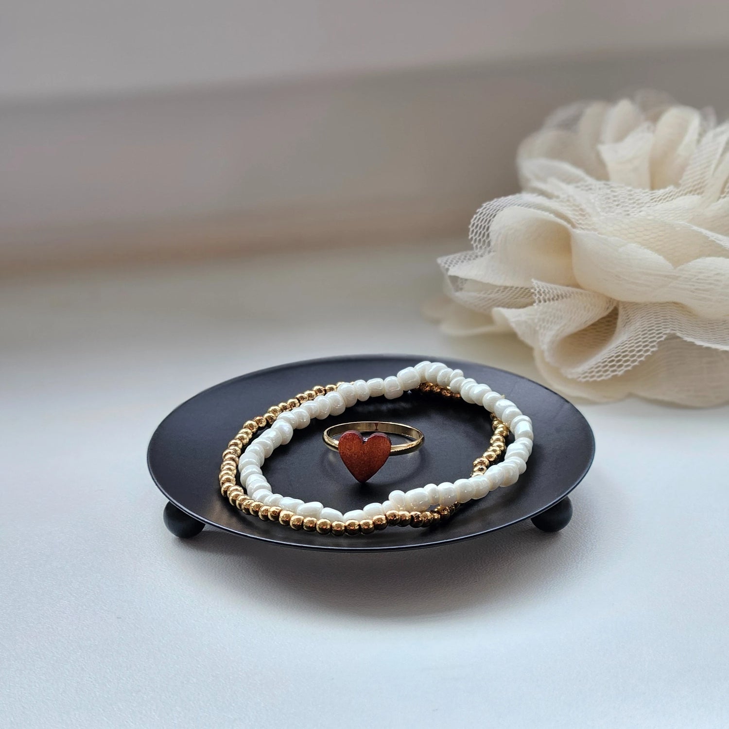 Kerzenhalter schwarz 4 Stück Stumpenkerzen Teller Kerzenteller Weihnachten 8,5 cm