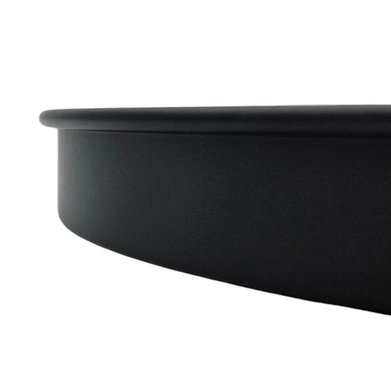 Candle plate candle tray magnetic candle holder tray black metal 25 cm