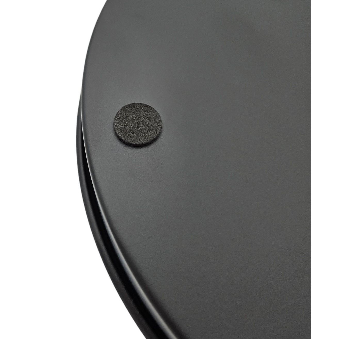 Candle plate candle tray magnetic candle holder tray black metal 25 cm